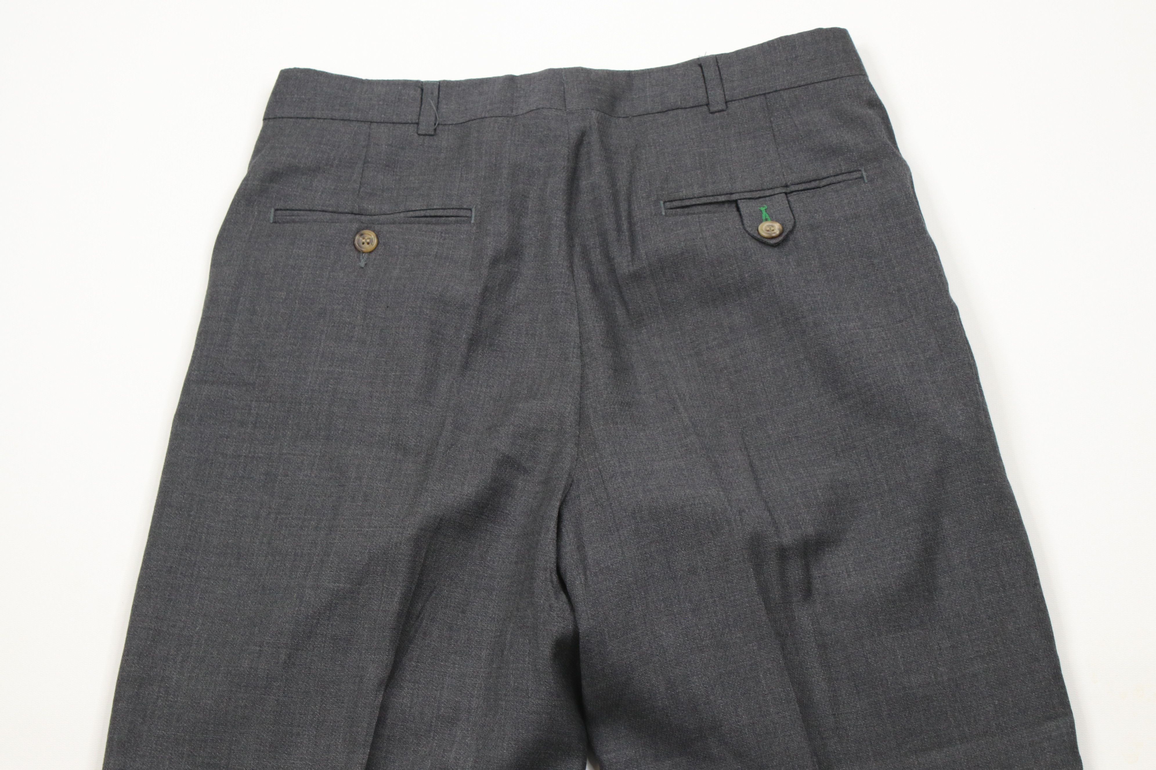 Tommy Hilfiger × Vintage Vintage 90s Tommy Hilfiger Wool Pleated Cuffed Chino Pants Size US 30 / EU 46 - 12 Thumbnail