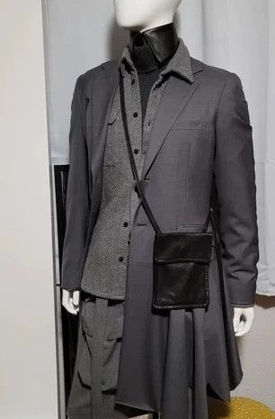 Ann Demeulemeester ann demeulemeester soft cowhide trip shoulder bag Size ONE SIZE - 1 Thumbnail