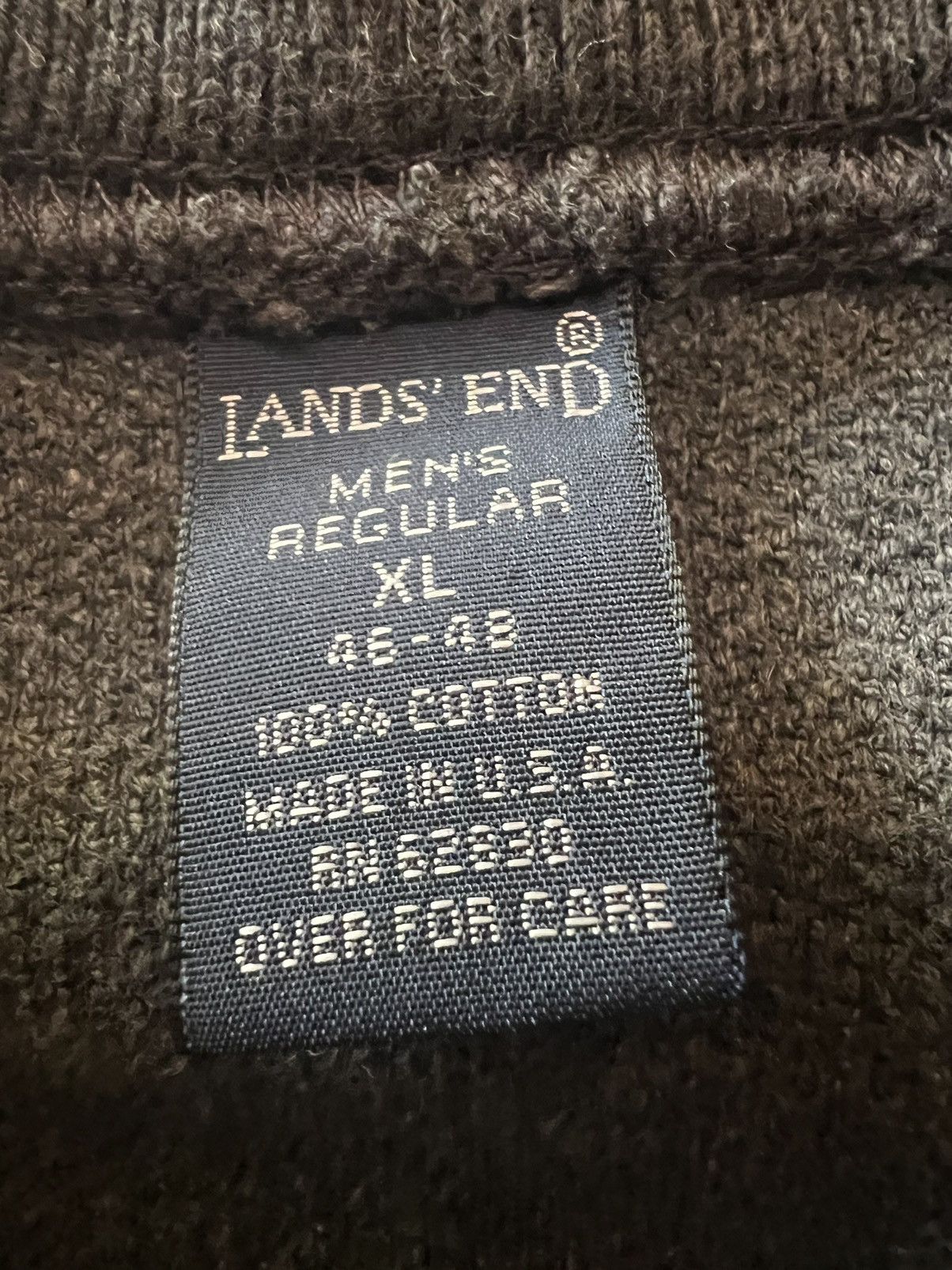 Lands' End Lands end knit sweater grey Size US XL / EU 56 / 4 - 4 Thumbnail