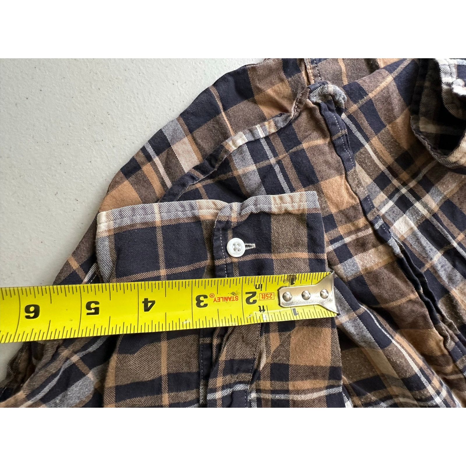 Frank & Eileen Frank & Eileen Flannel Shirt Large L Brown Black Plaid Size L / US 10 / IT 46 - 6 Thumbnail