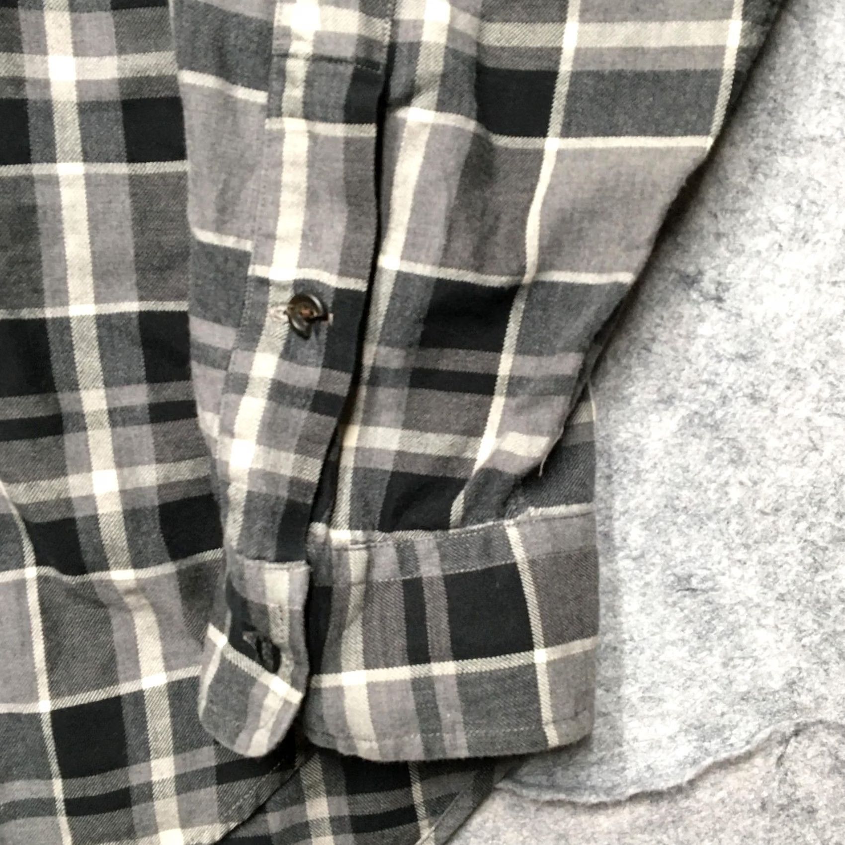 Polo Ralph Lauren Polo by Ralph Lauren Halpern Shirt Mens XL Gray Plaid Flannel Button Down Casual Size US XL / EU 56 / 4 - 2 Thumbnail