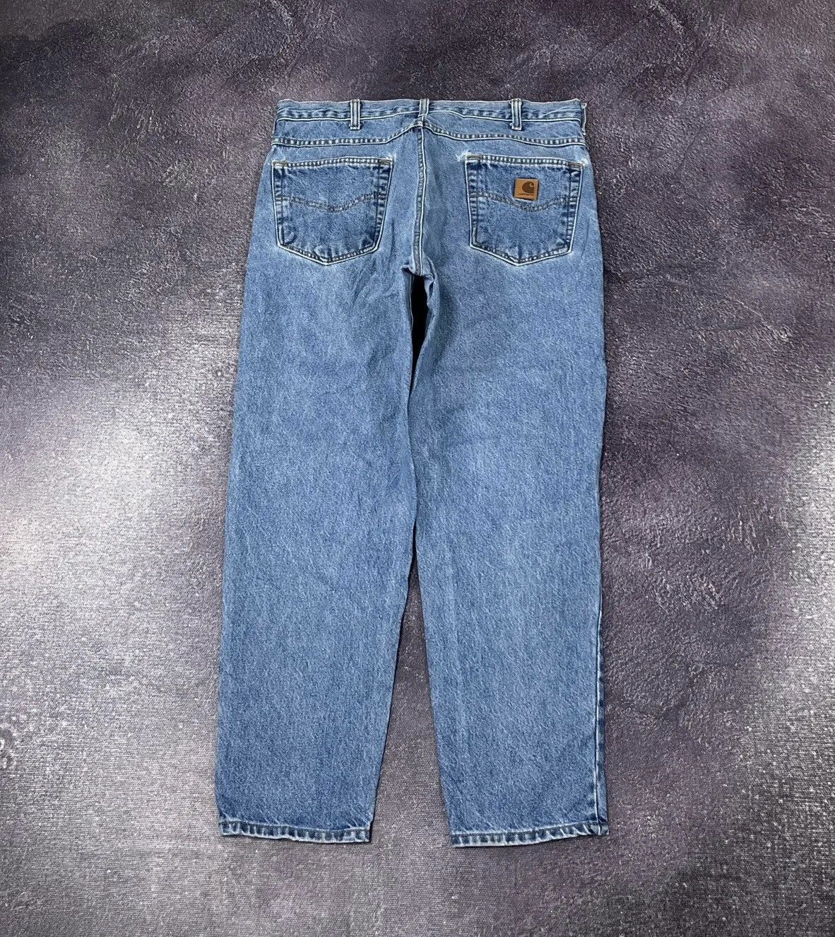 Carhartt Vintage 90s Carhartt Blue USA Work Hype Denim Jeans Size US 36 / EU 52 - 1 Thumbnail