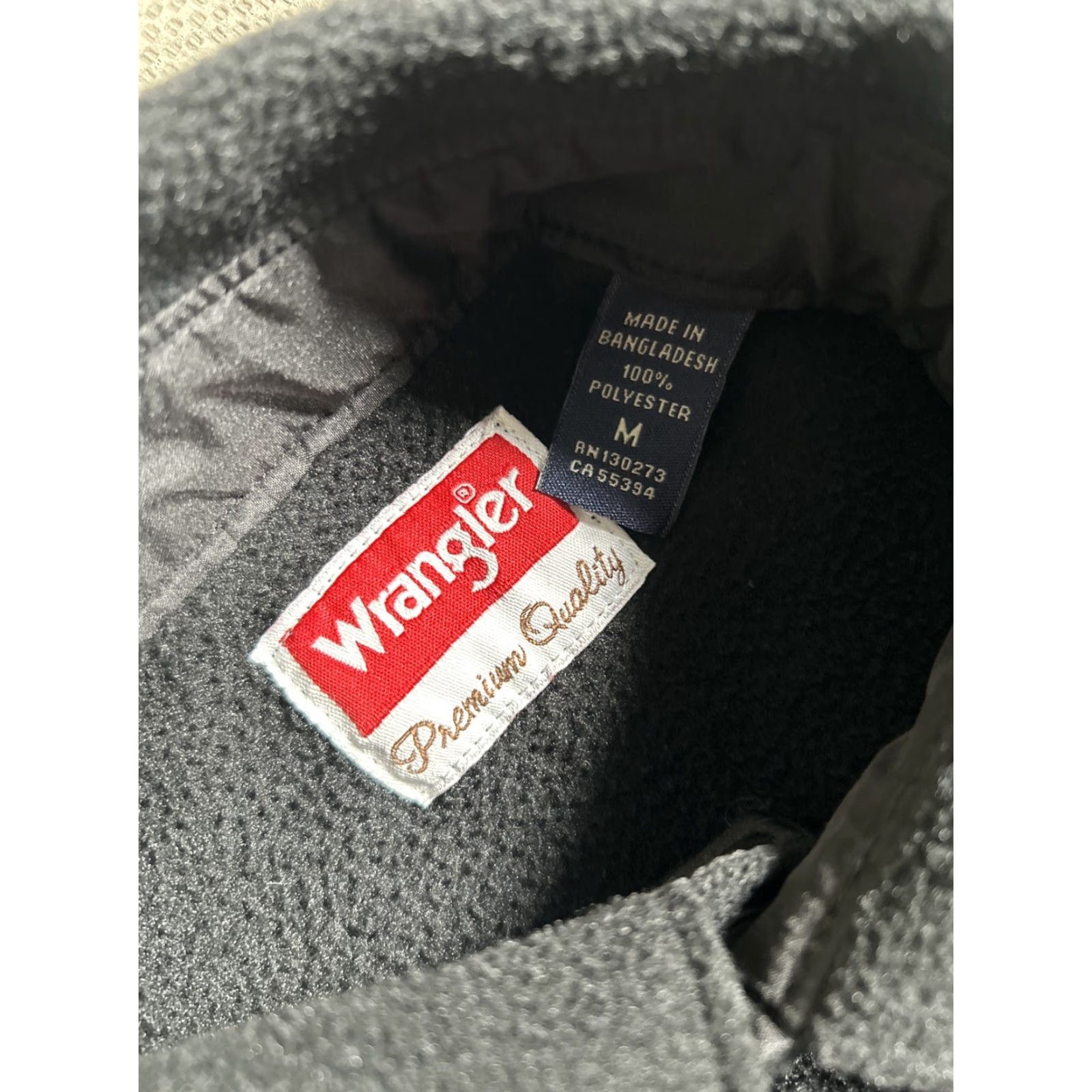 Wrangler Wrangler Fleece Jacket Mens M Medium Black Button Up Premium Quality Size US M / EU 48-50 / 2 - 4 Thumbnail