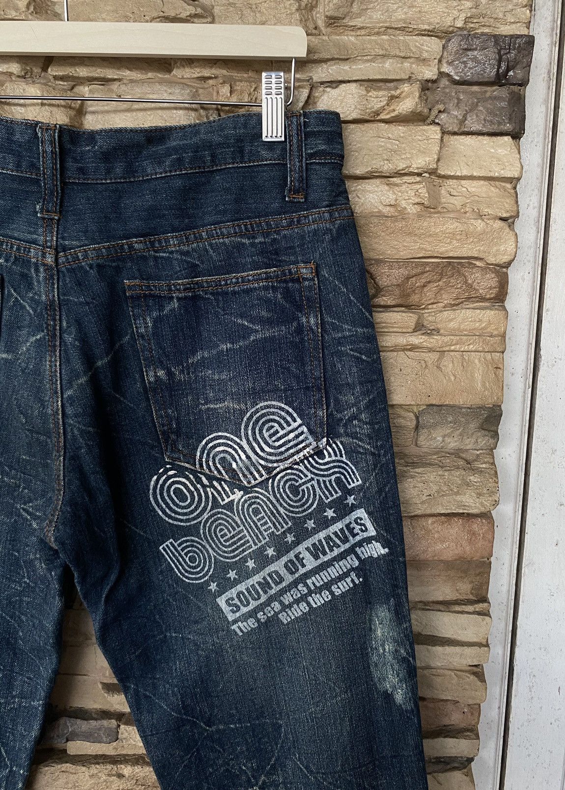 Japanese Brand Rare Flare Patchwork The Highest Hill Distressed Jeans Size US 33 - 15 Thumbnail