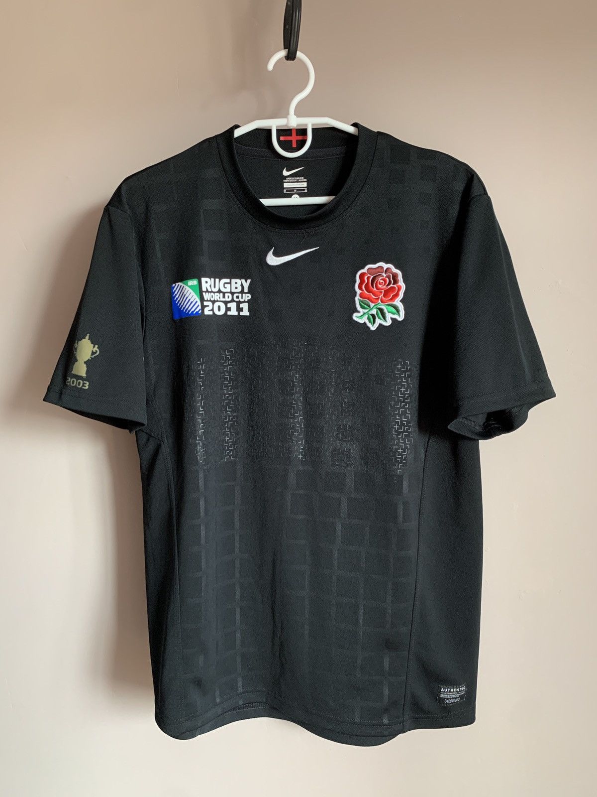 NIKE RUGBY WORLD CUP 2011 イングランド 長袖 シャツ LONG SLEEVE NIKE MEN'S RUGBY UNION ENGLAND 2011/2012 AWAY