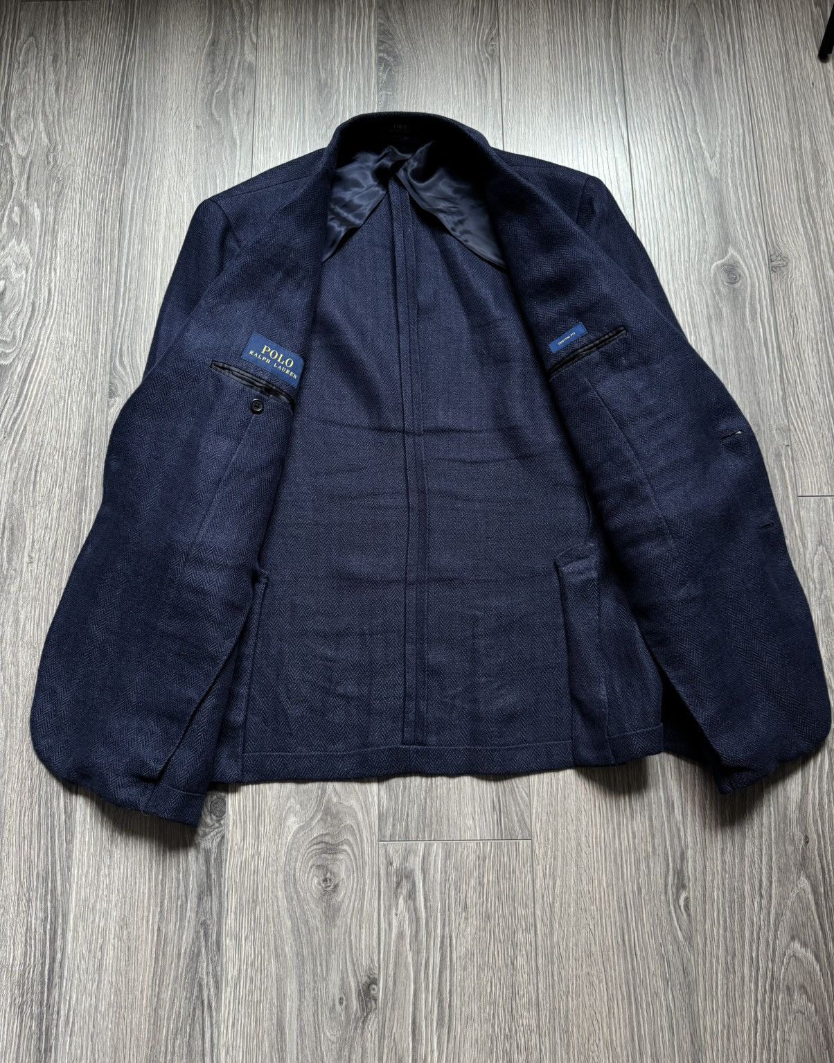 Polo Ralph Lauren Polo Ralph Lauren Herringbone Cotton Blazer 46R Size 46R - 5 Thumbnail