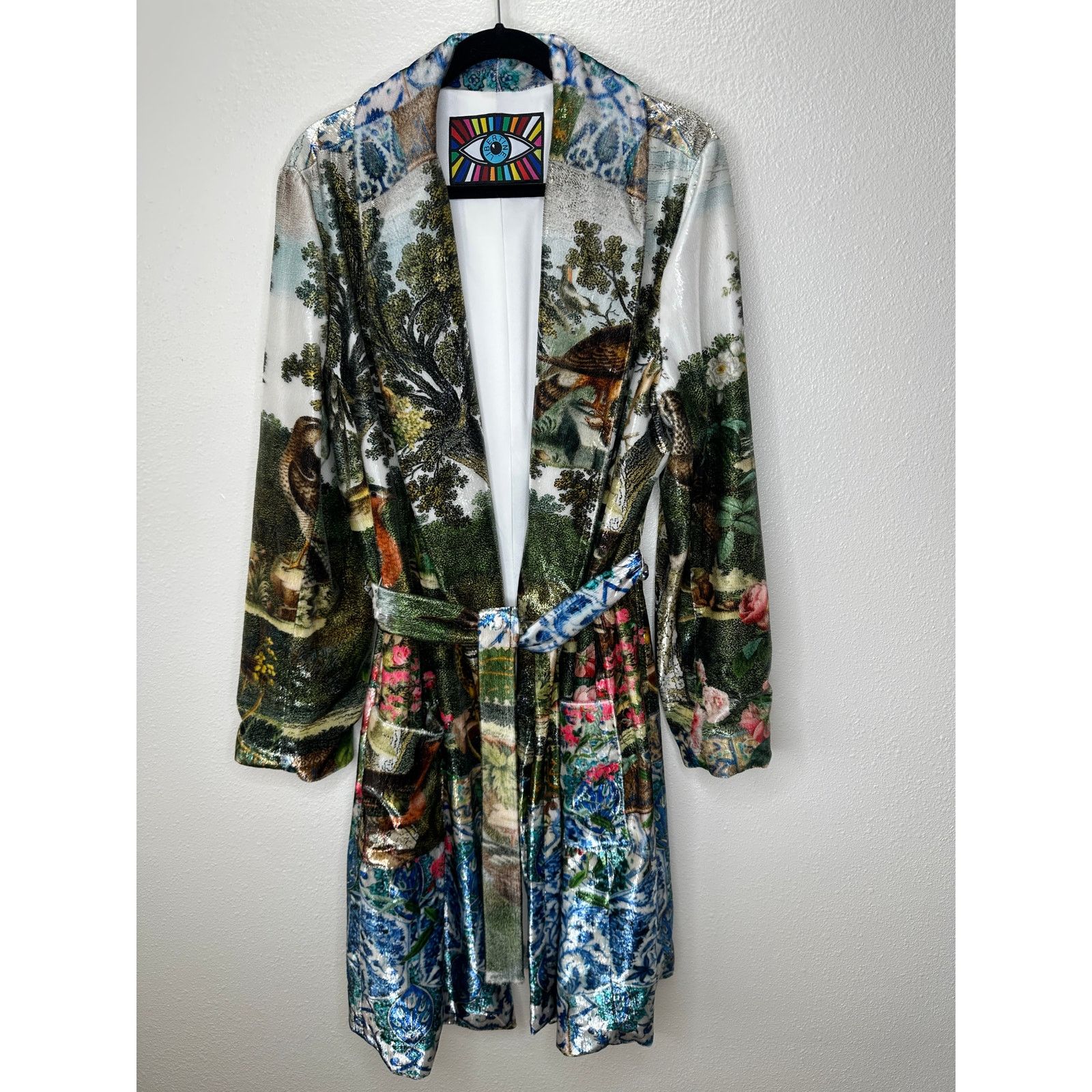 Libertine Libertine Tie Waist House Coat Long Sleeve Green 3X / XL Size XL / US 12-14 / IT 48-50 - 5 Thumbnail