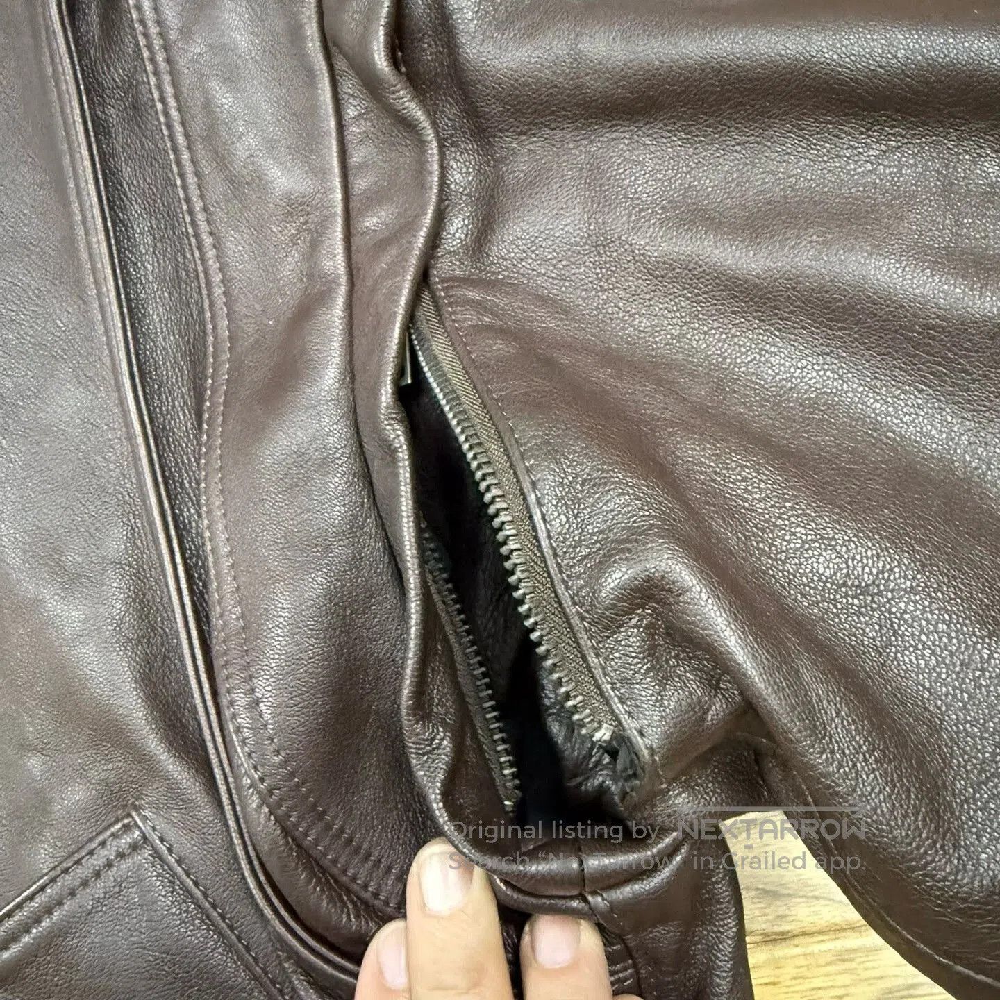 Ma+ Removable Sleeve Black Leather Jacket. Size US M / EU 48-50 / 2 - 6 Thumbnail