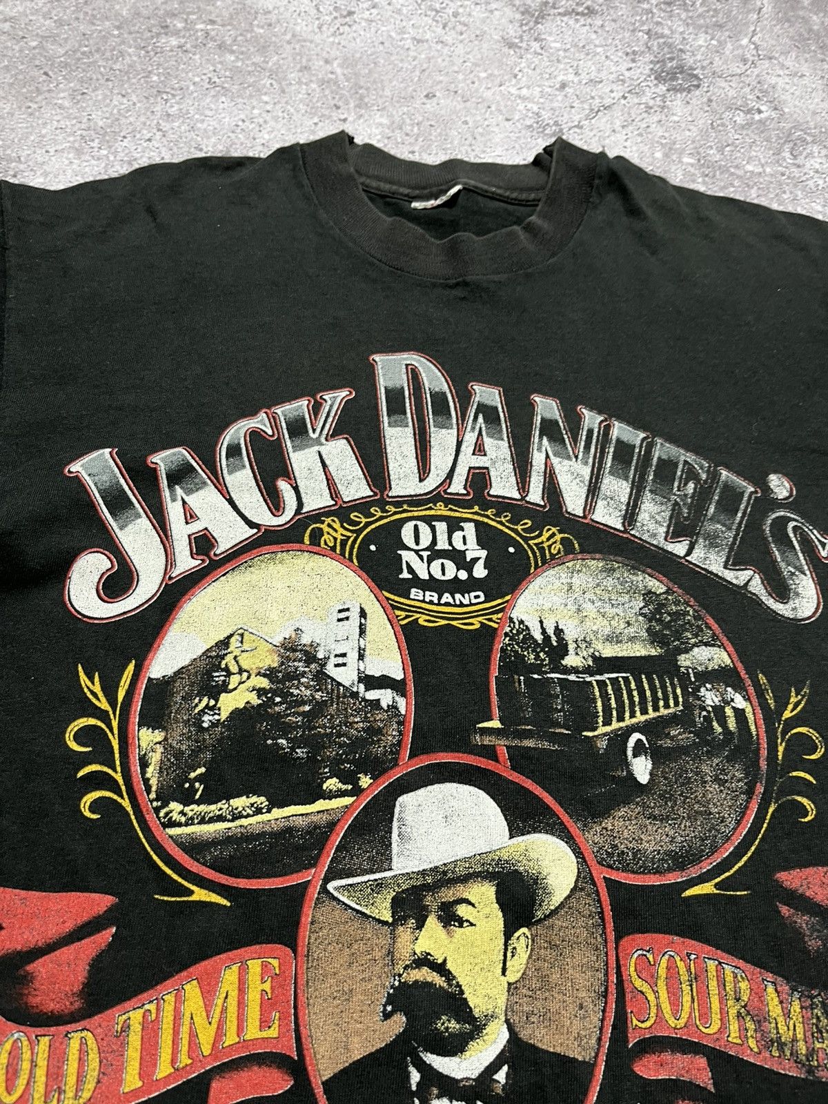 Vintage Vintage Jack Daniels Old Time Whiskey T-shirt Size US XL / EU 56 / 4 - 8 Thumbnail