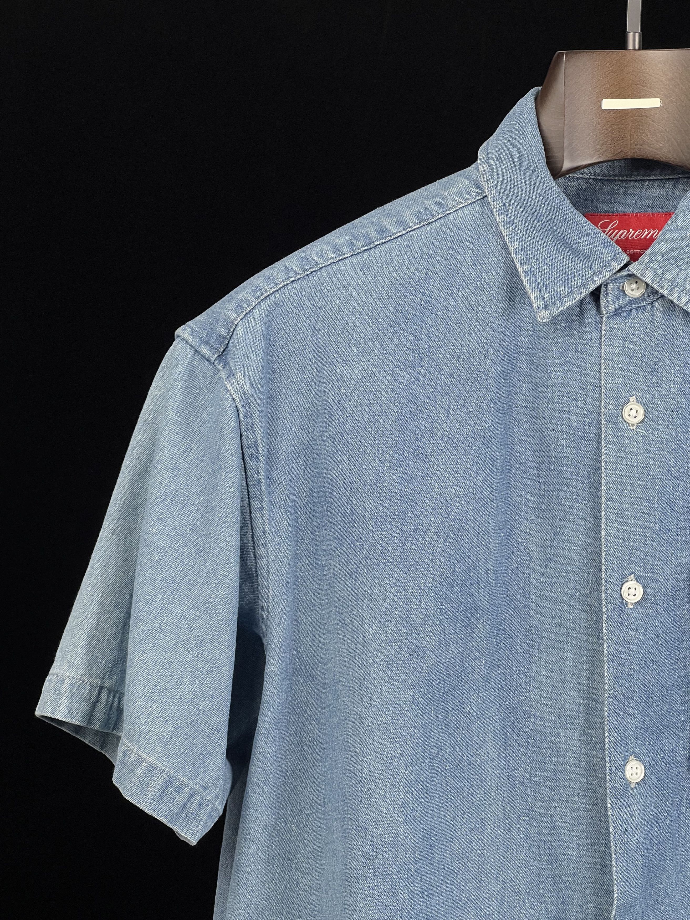 Supreme INVERT DENIM S/S SHIRT Embroidered Logo Size US S / EU 44-46 / 1 - 6 Thumbnail