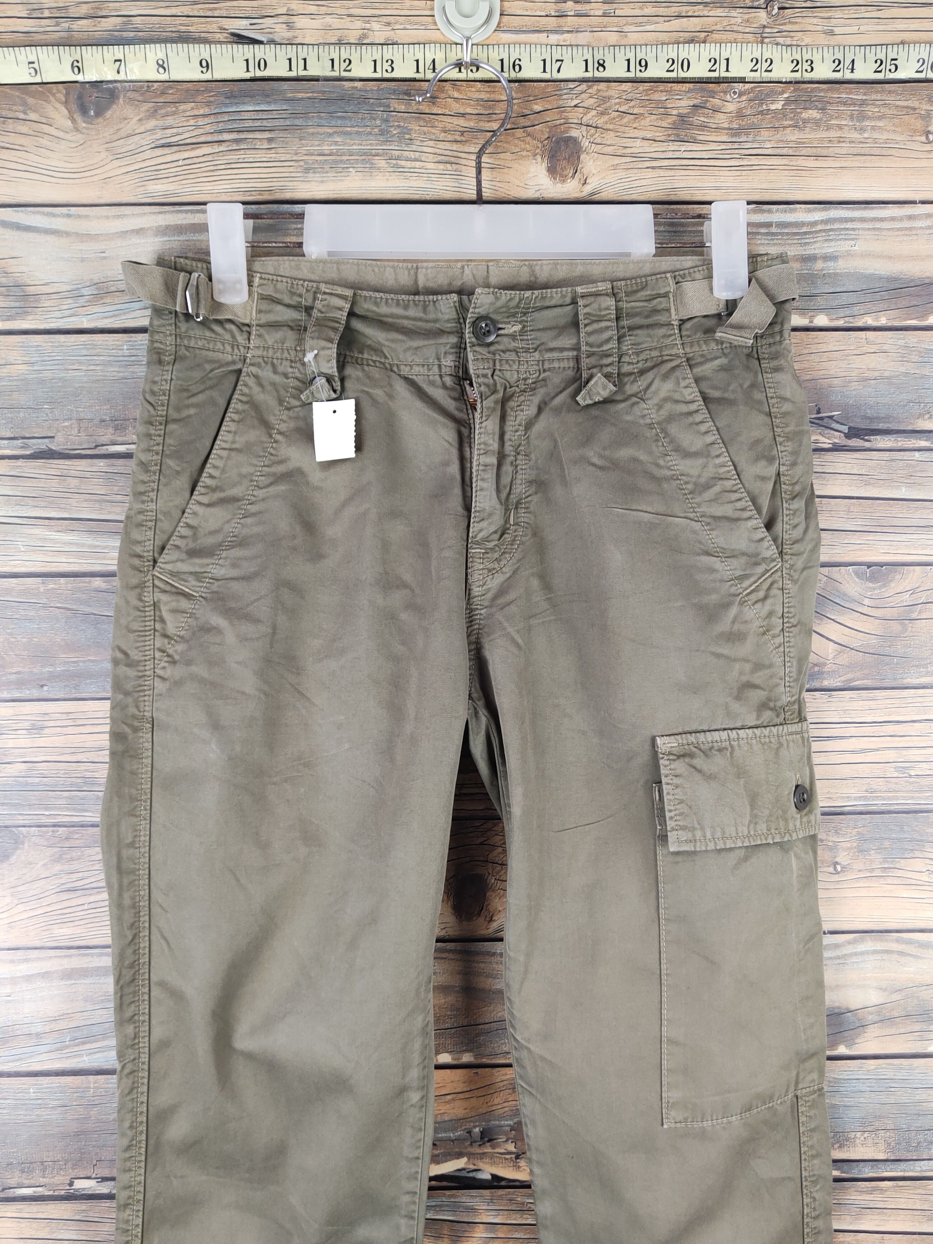 Tomorrowland DL Macphee Tomorrow Land Olive Multipocket Cargo Pants #2379 Size 26" / US 2 / IT 38 - 2 Thumbnail