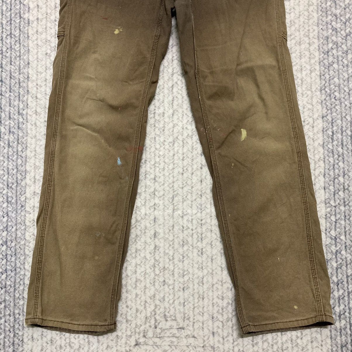 Carhartt × Carhartt Wip × Vintage Sunfaded Carhartt Brown Carpenter Pants with Some Paint Size US 32 / EU 48 - 3 Thumbnail