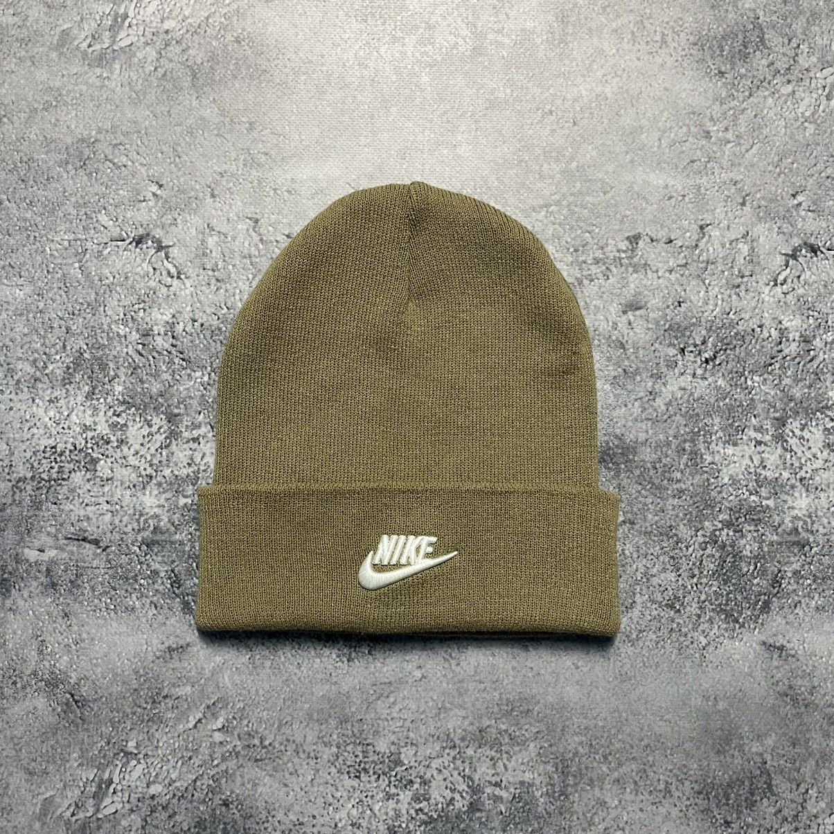 Nike Nike Swoosh Central Logo Beige Hat Streetwear Y2K Size ONE SIZE - 1 Thumbnail