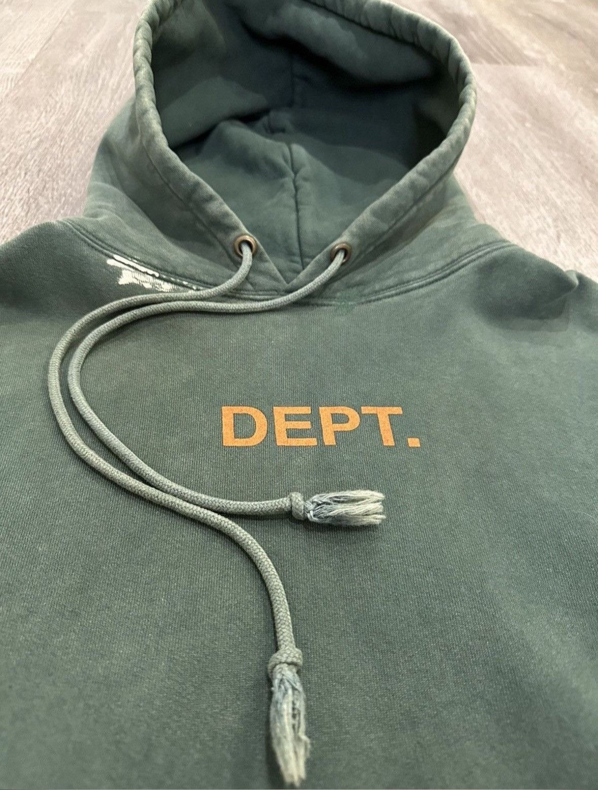 Gallery Dept. Gallery Dept. DEPT. Paint-Splatter Hoodie – Green (Medium) Size US M / EU 48-50 / 2 - 2 Thumbnail