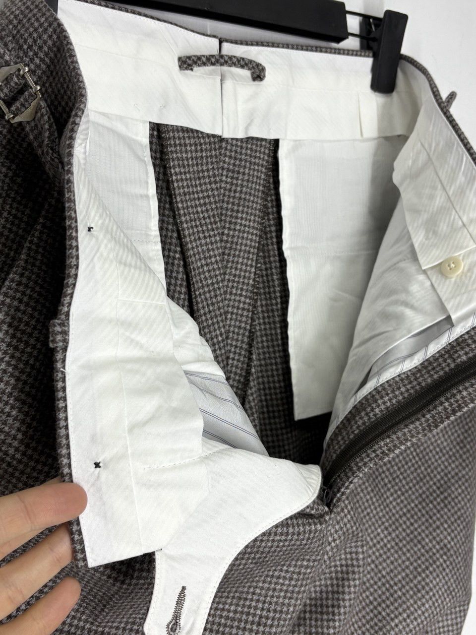 Suitsupply Suitsupply 3 Piece Suit Houndstooth Pattern Wool Cashmere Size 38S - 22 Thumbnail