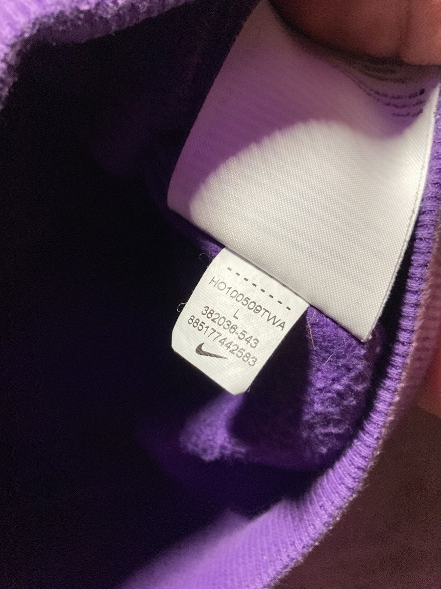 Nike × Vintage Vintage Nike Purple Corner Swoosh Hoodie Mini Logo Sun Faded Size US S / EU 44-46 / 1 - 5 Thumbnail