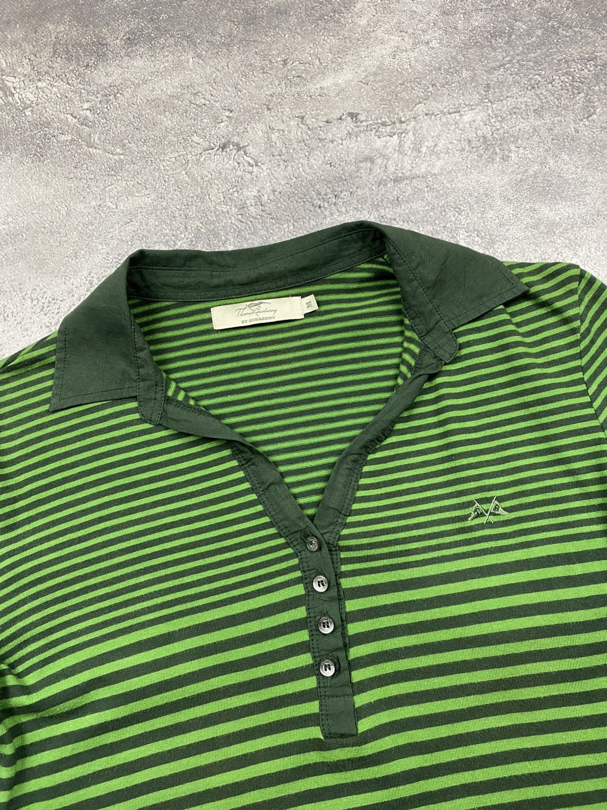 Burberry Thomas Burberry Designer Vintage Striped Button Shirt Rare Size M / US 6-8 / IT 42-44 - 5 Thumbnail