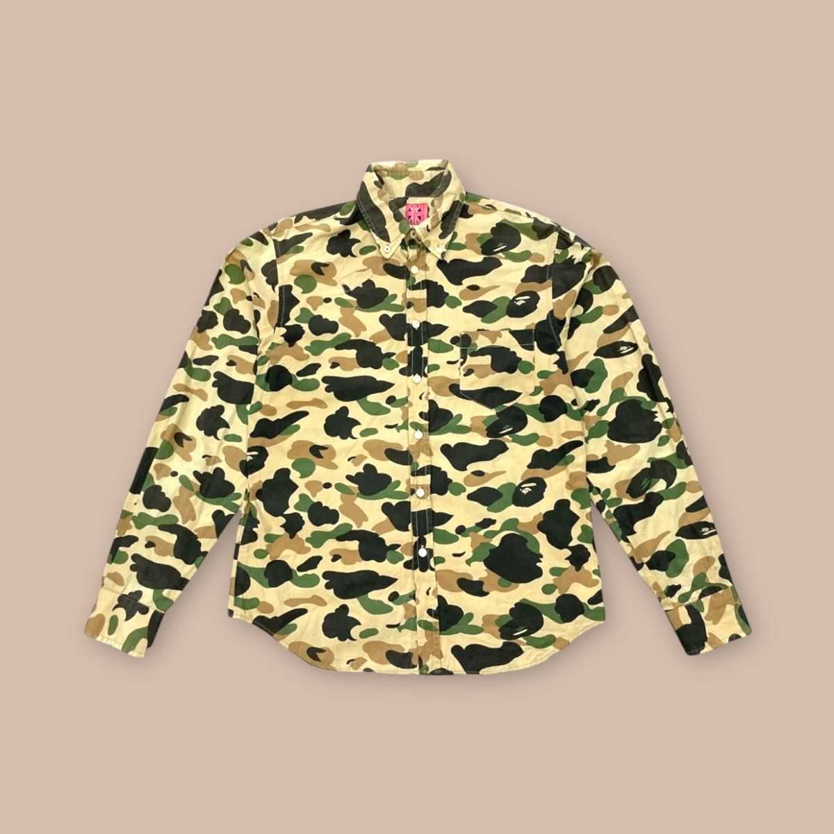 Bape A Bathing Ape Camo Button-up L/S Shirt Size US M / EU 48-50 / 2 - 2 Thumbnail