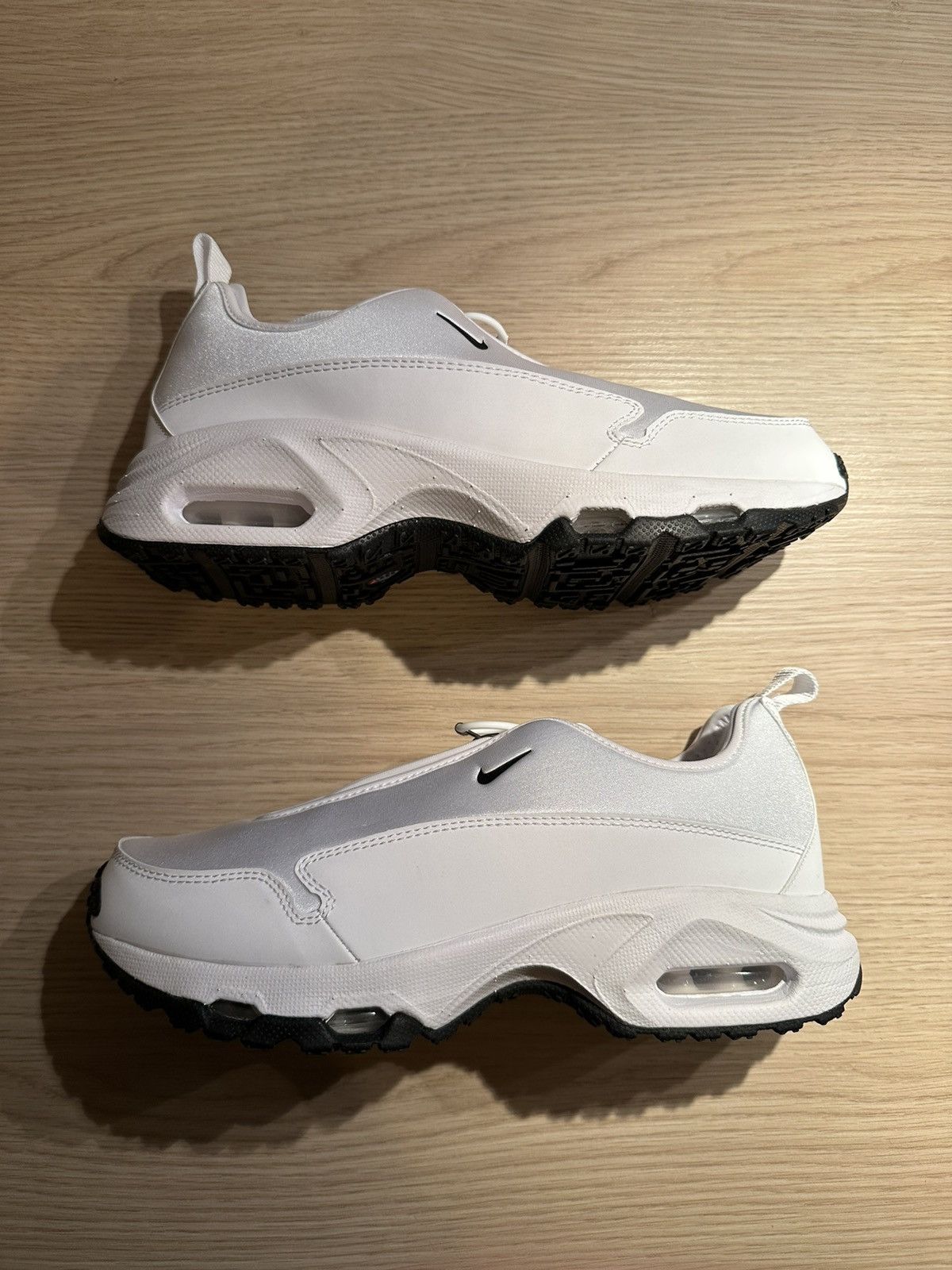 image of Comme Des Garcons x Comme Des Garcons Homme Plus Cdg Homme Plus X Nike Air Max Sunder Shoes in Whit