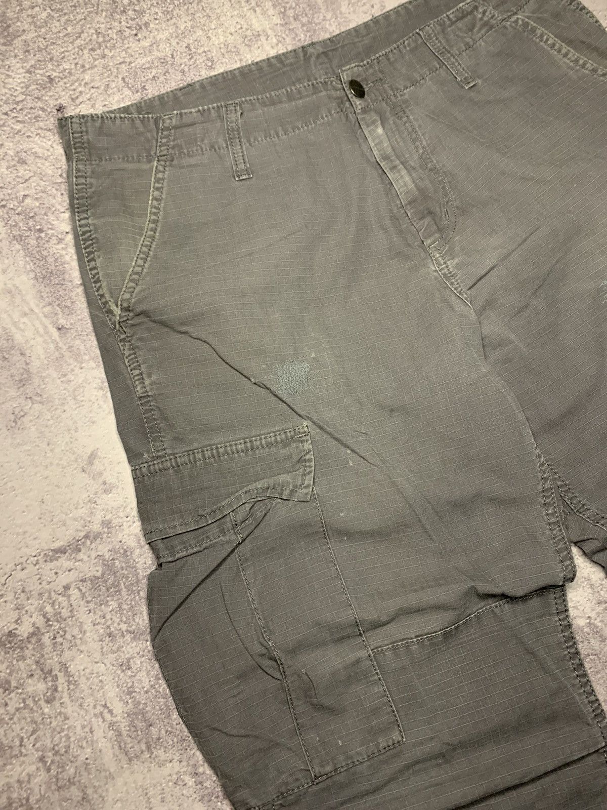 Carhartt Wip × Vintage VINTAGE CARHARTT REGULAR CARGO PANT GREY WORK SKATE JOGGERS Size US 33 - 8 Thumbnail