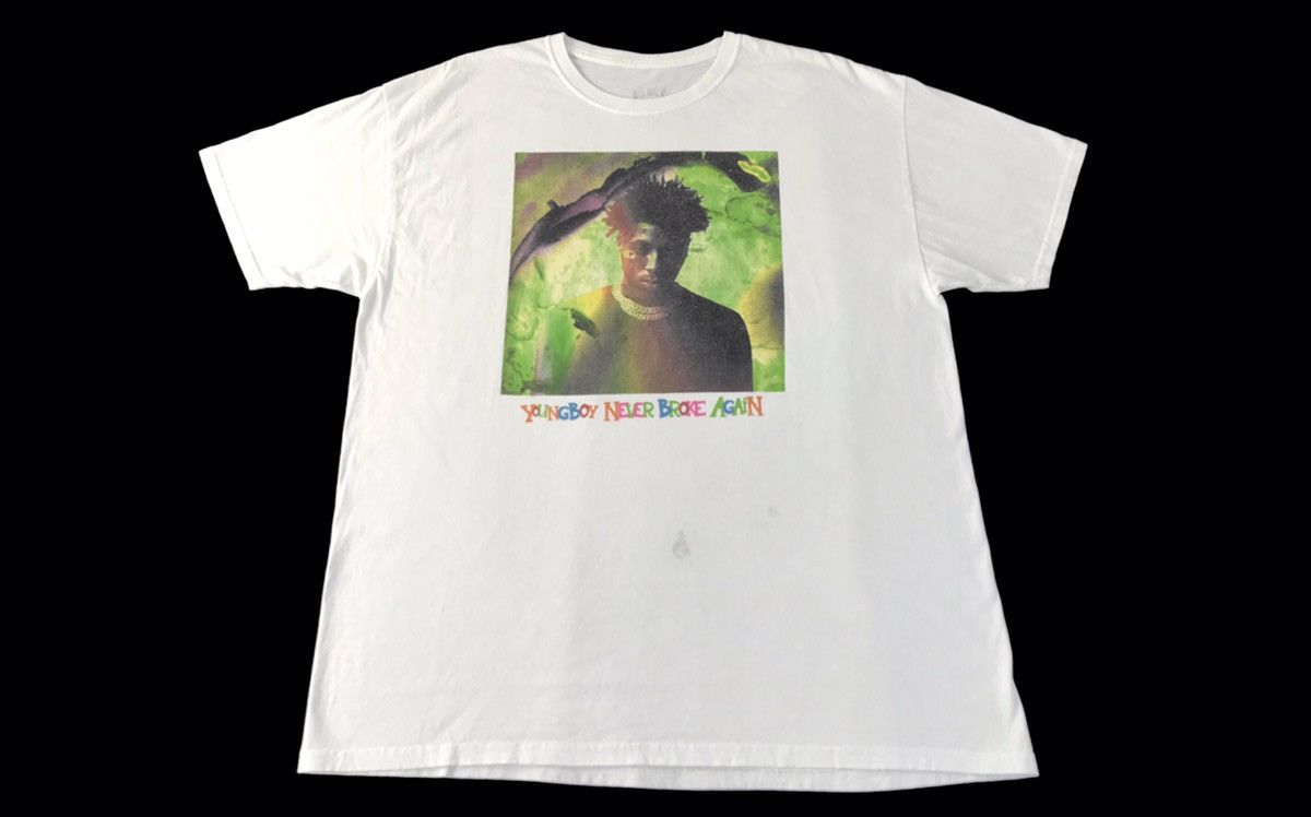 Rap Tees NBA Youngboy Never Broke Again American Rapper Box Logo Size US L / EU 52-54 / 3 - 1 Thumbnail