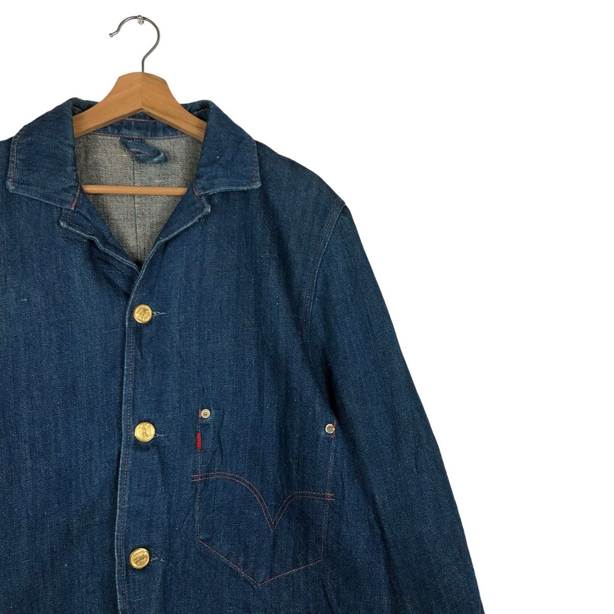 Levi's 🔥VINTAGE WORKER DENIM JACKET LEVI’S SINGLE POCKET Size US M / EU 48-50 / 2 - 8 Thumbnail