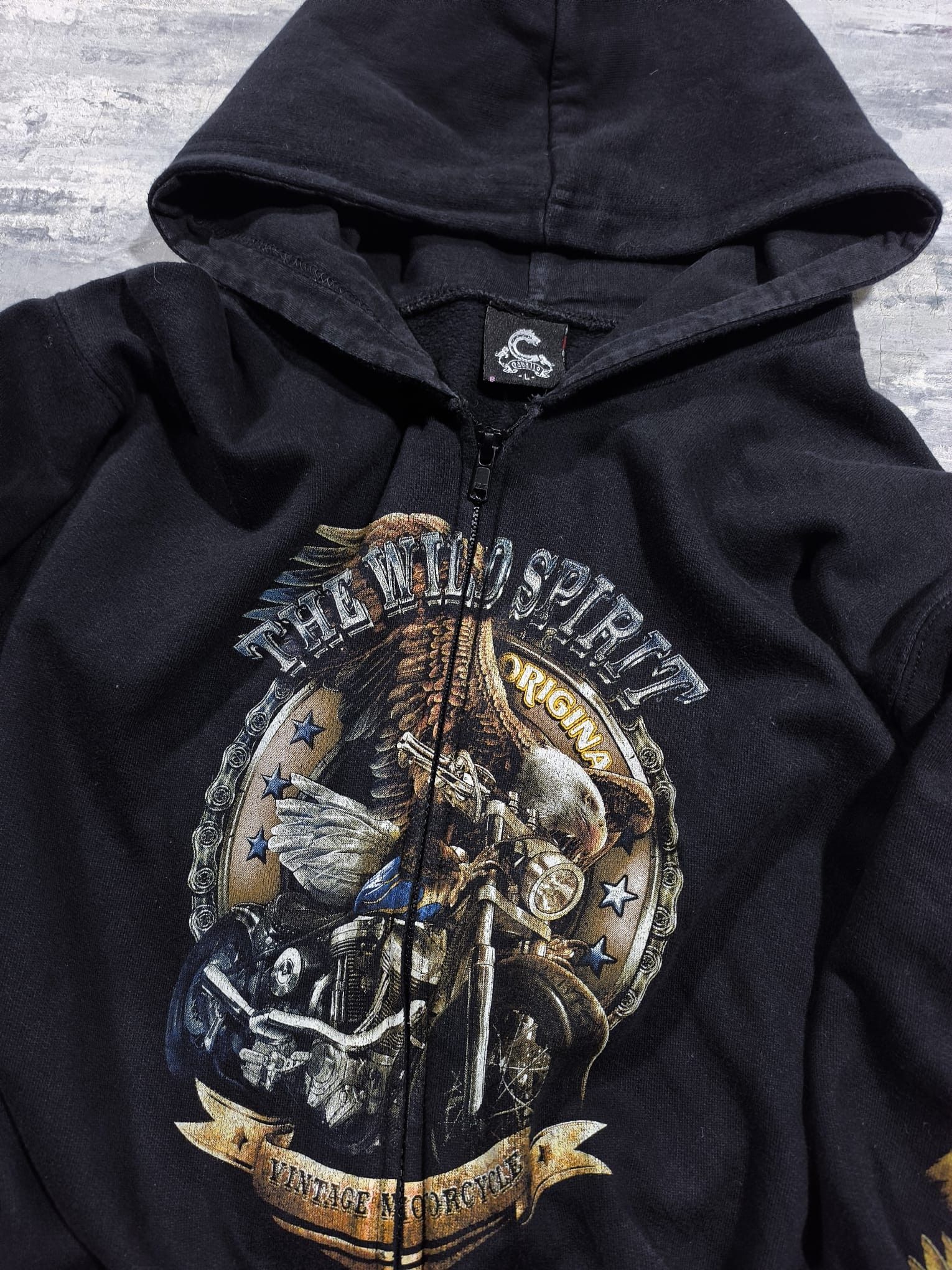 West Coast Choppers vintage moto choppers biker trashed hoodie Size US L / EU 52-54 / 3 - 6 Thumbnail
