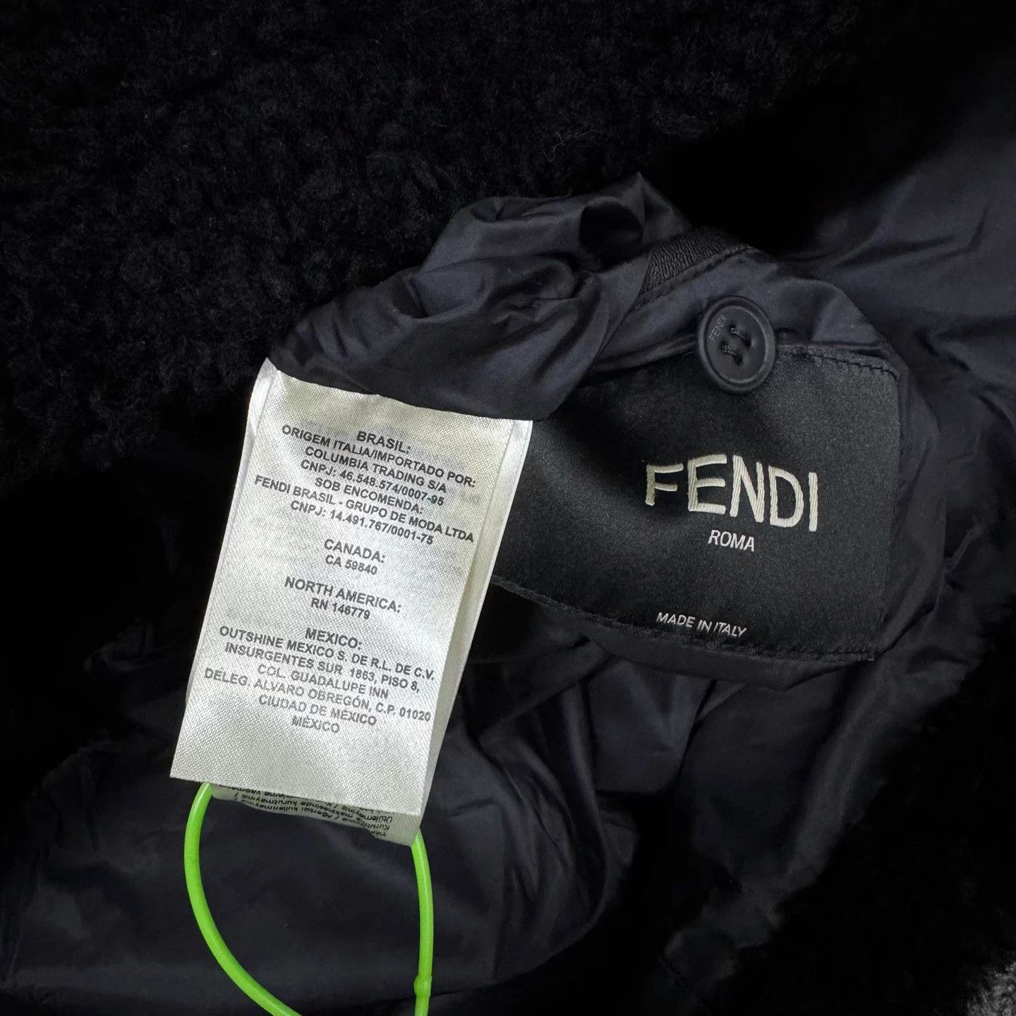 Fendi Fendi Twill FF Shearling Teddy Jacket Black 46 Size US S / EU 44-46 / 1 - 6 Thumbnail