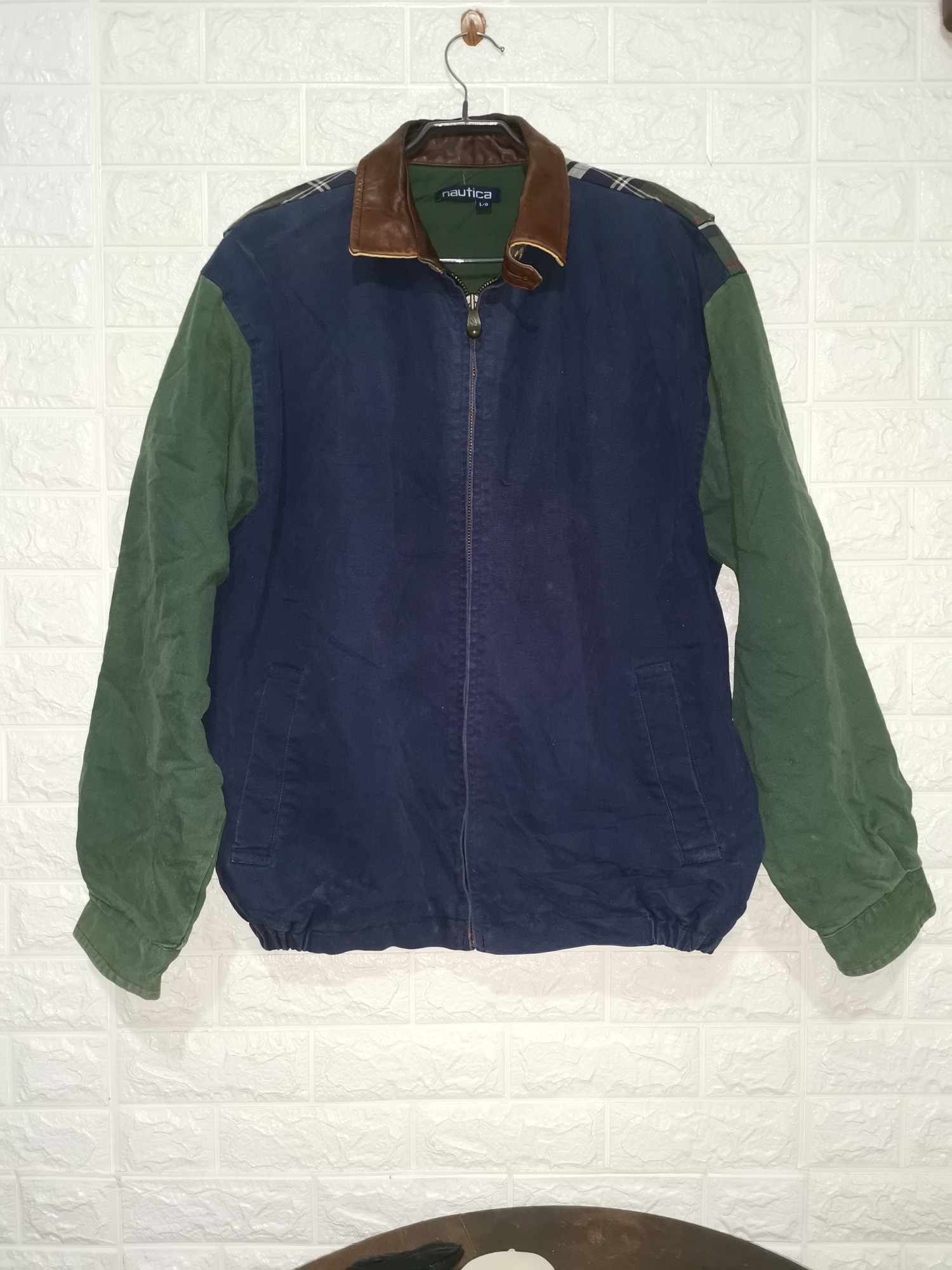 Nautica colorblock vintage reversible jacket rare colorway