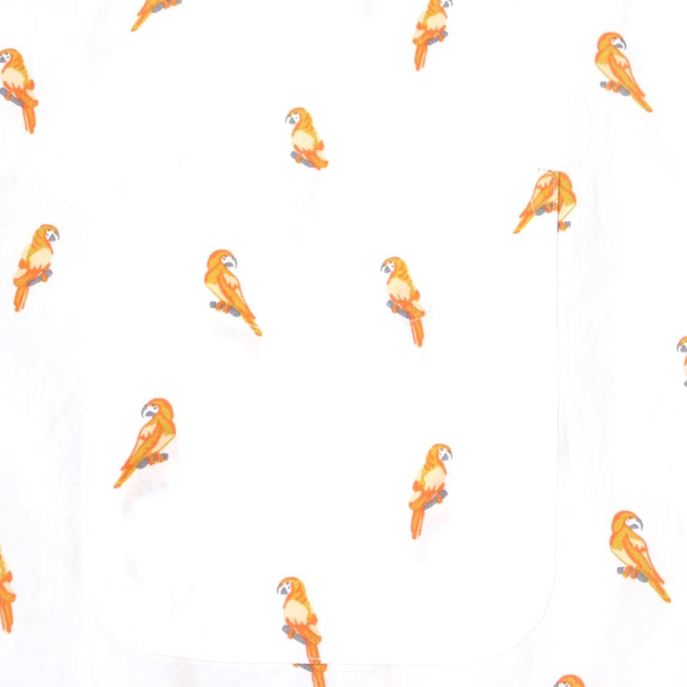 Cremieux Cremieux Classics AOP Shirt Mens Medium White/Orange Bird All Over Print S/S Size US M / EU 48-50 / 2 - 5 Thumbnail