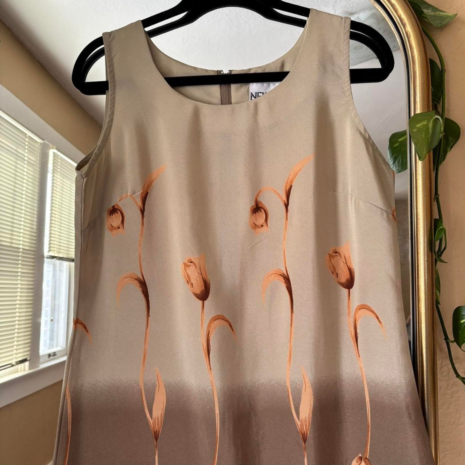 Vintage Vintage New Gear Neutral Tulip Maxi Dress Small Y2K 90s Boho Size S / US 4 / IT 40 - 7 Thumbnail