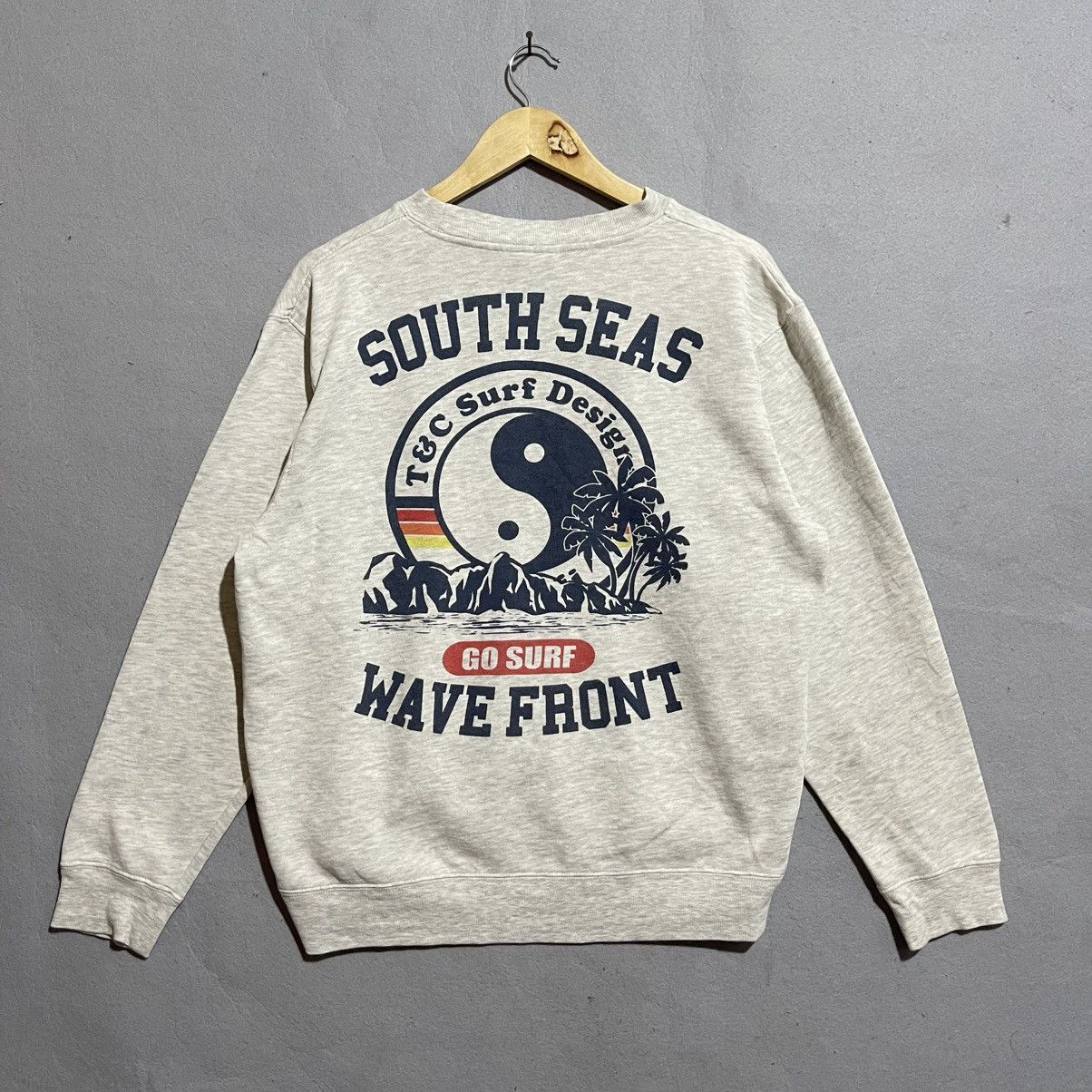 Vintage Vintage Y2K T&C Surf “South Seas Wave Front” Sweatshirt Size US M / EU 48-50 / 2 - 1 Thumbnail
