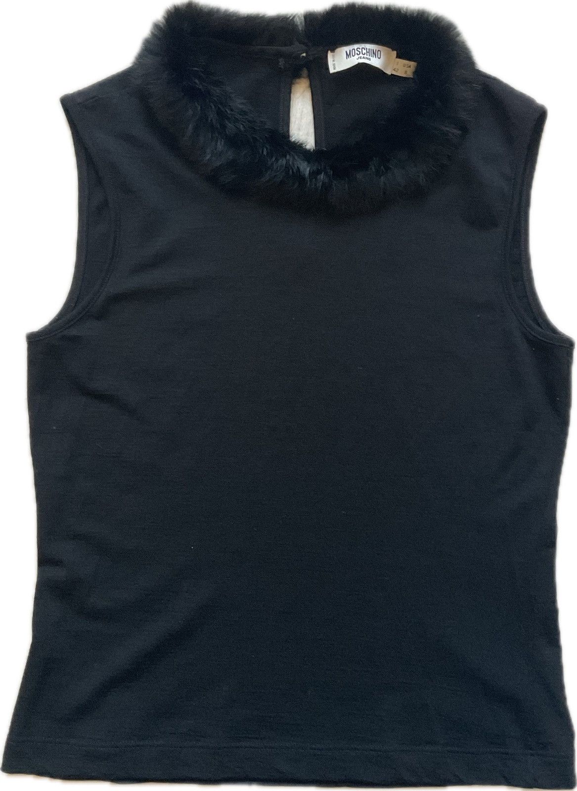 Moschino Moschino Jeans 90’s top with rabbit fur Size M / US 6-8 / IT 42-44 - 1 Thumbnail