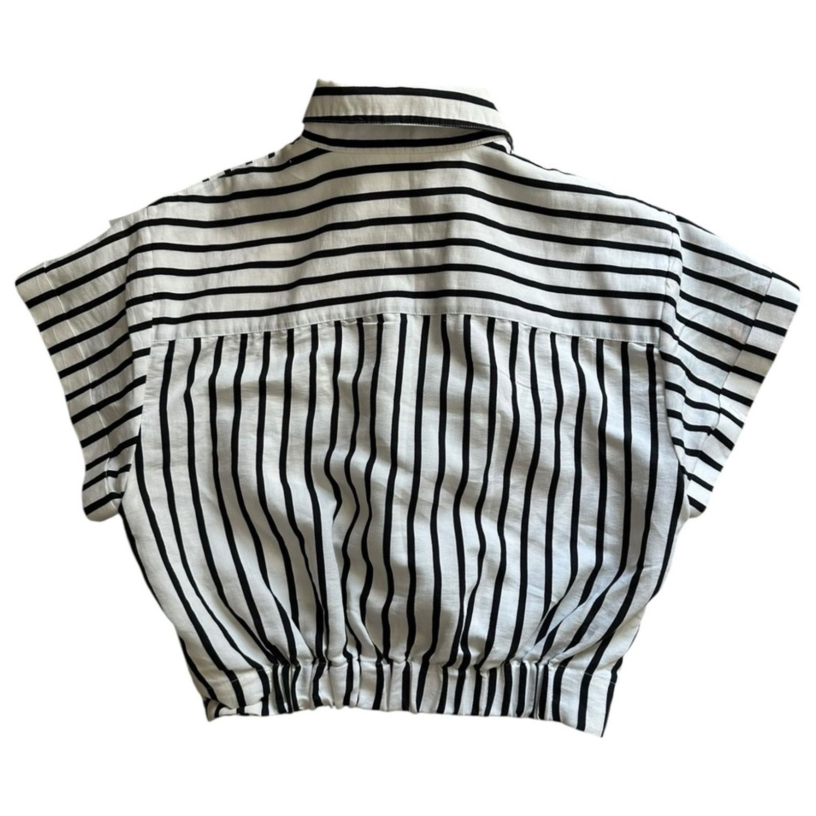 Alexander Wang Alexander Wang Striped Twist Front Button Down Shirt Size XS / US 0-2 / IT 36-38 - 5 Thumbnail