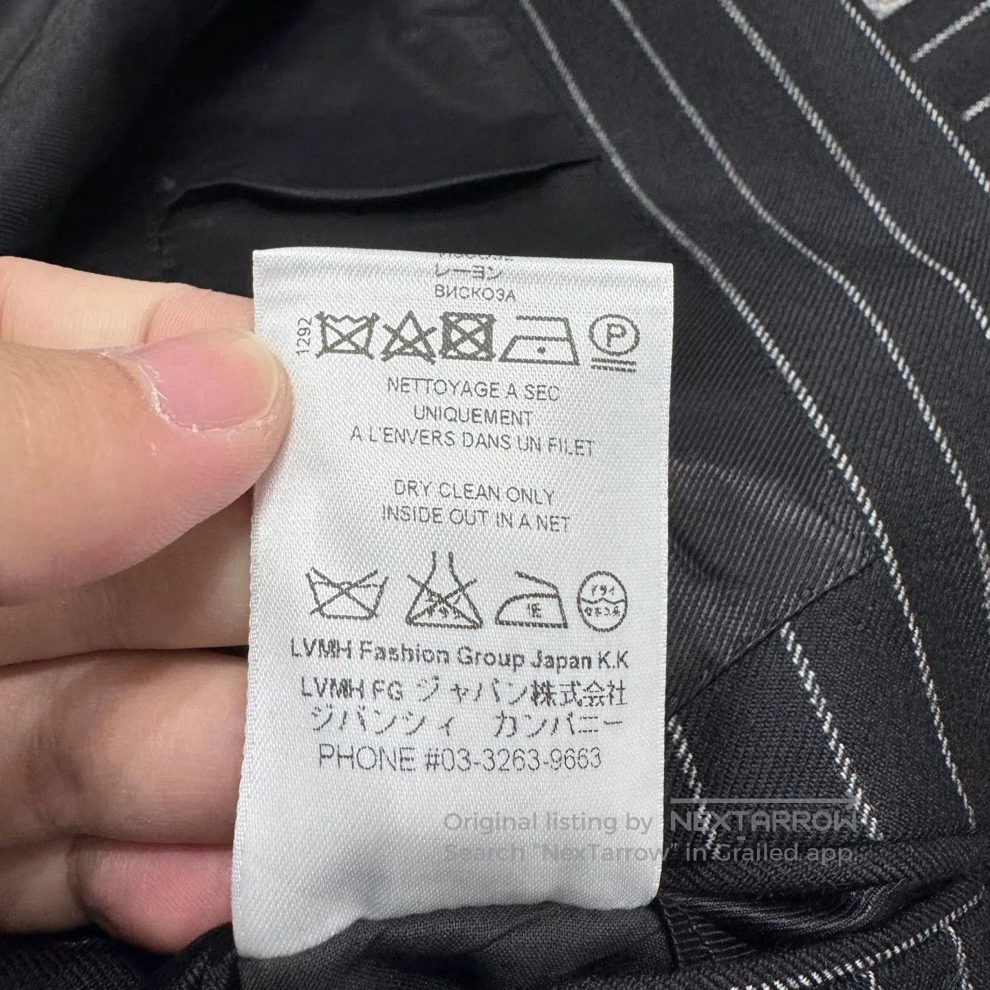 Givenchy Black Pinstriped Single-Breasted Blazer. Size US M / EU 48-50 / 2 - 4 Thumbnail