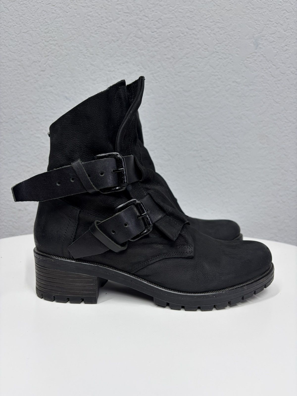 A.S.98 Vintage Like Maison Margiela Belted Leather Biker Boots 00s Size US 8 / EU 41 - 12 Thumbnail