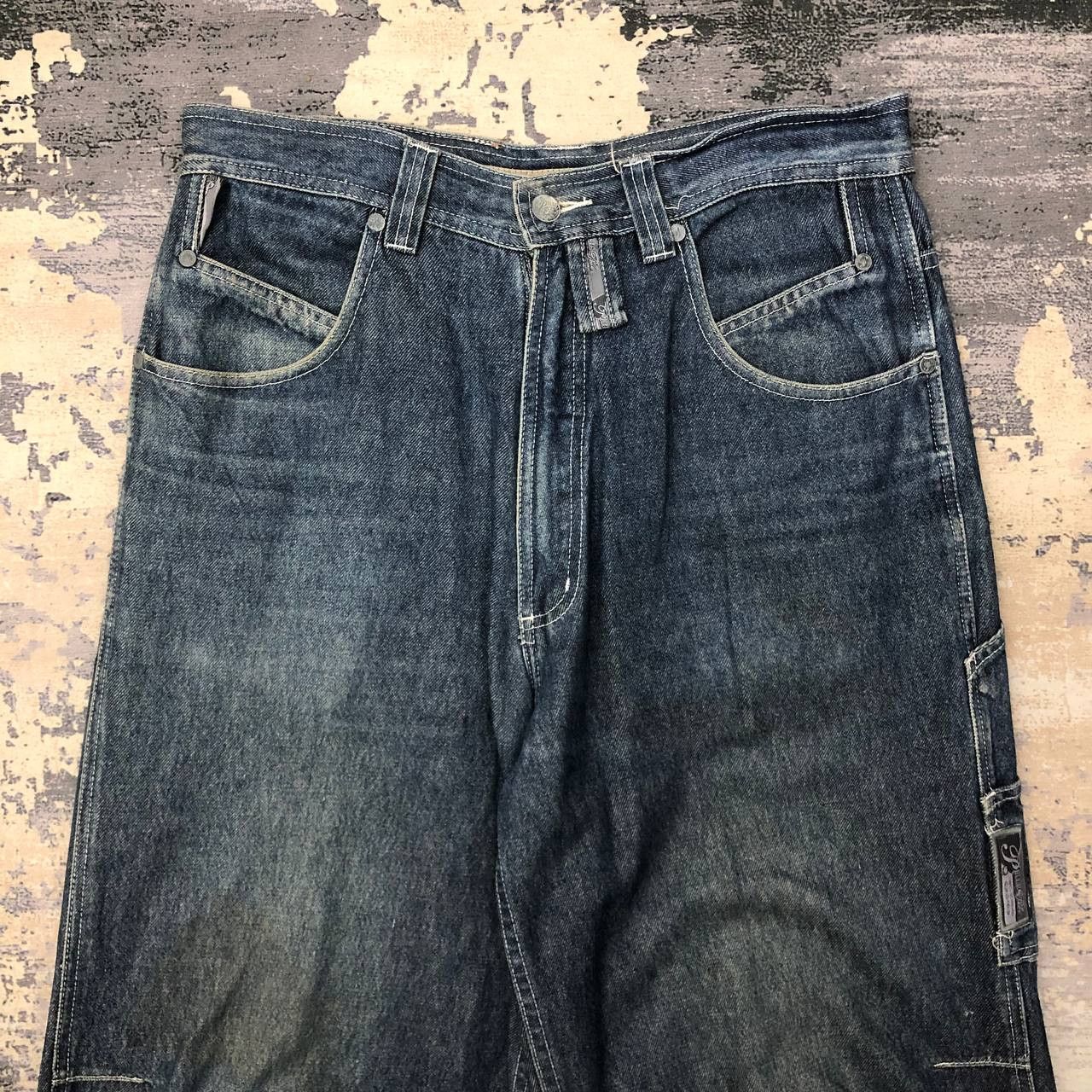 Marc Buchanan × Pelle Pelle P419 PELLE PELLE X MARC BUCHANAN BAGGY JEANS Size US 32 / EU 48 - 3 Thumbnail