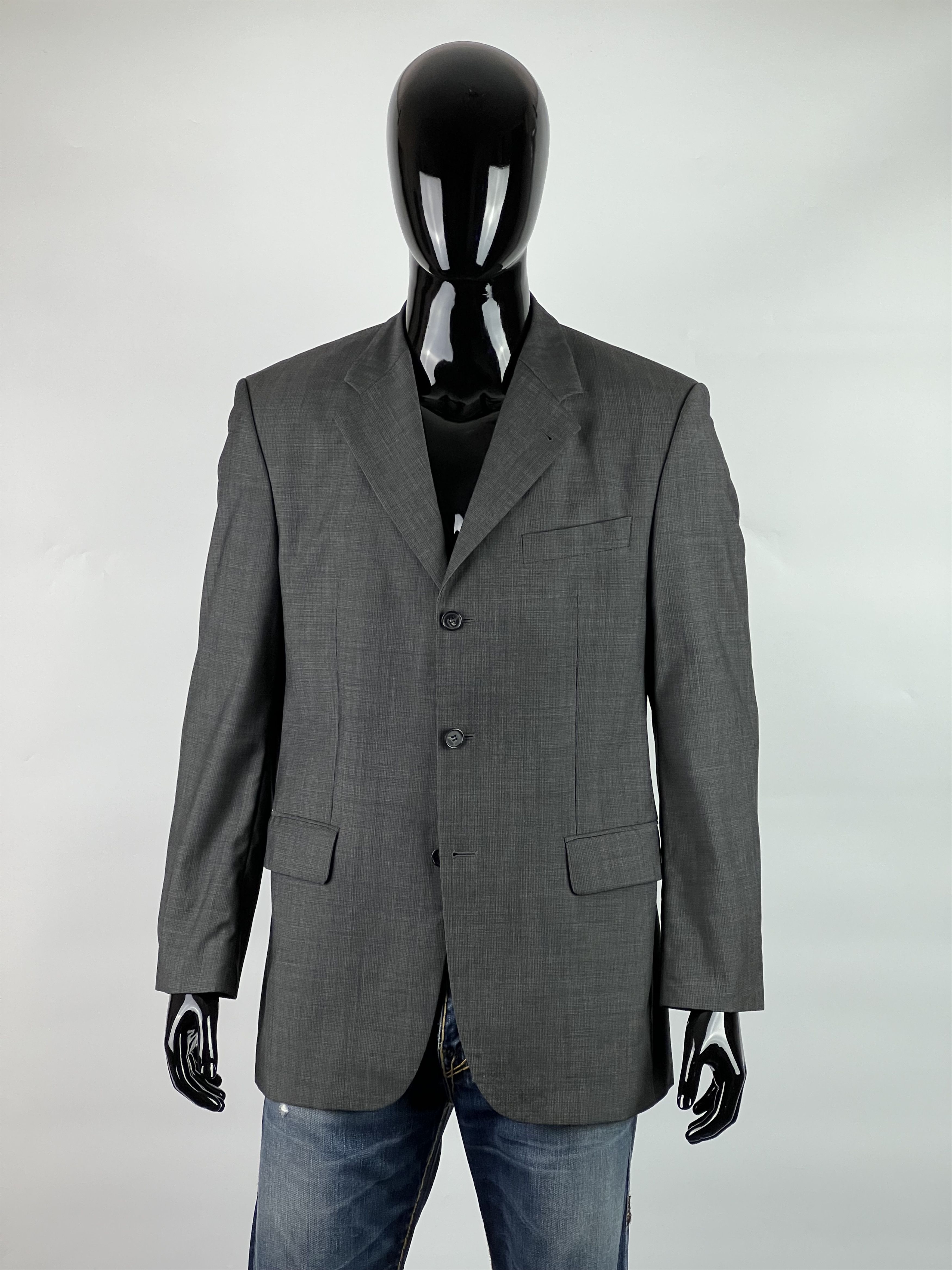 Vintage × Yves Saint Laurent Vintage Yves Saint Laurent Three Buttons Wool Blazer Size 50 Size 50R - 1 Thumbnail