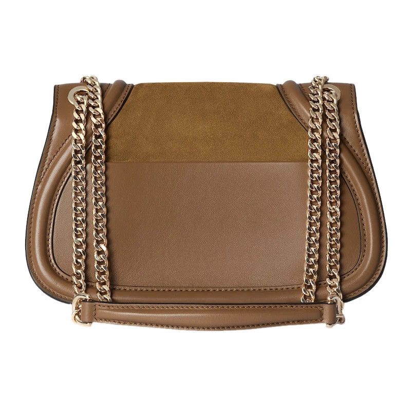 Gucci GUCCI Blondie Medium Light Brown Suede Shoulder Bag Size ONE SIZE - 3 Thumbnail
