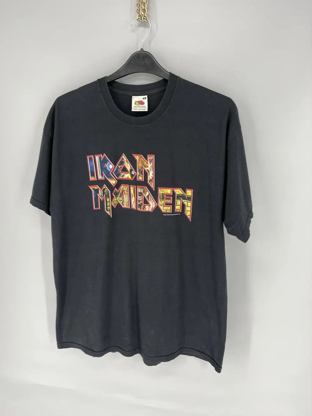 Band Tees Vintage 2004 Iron Maiden t shirt black big logo y2k Size US XL / EU 56 / 4 - 3 Thumbnail
