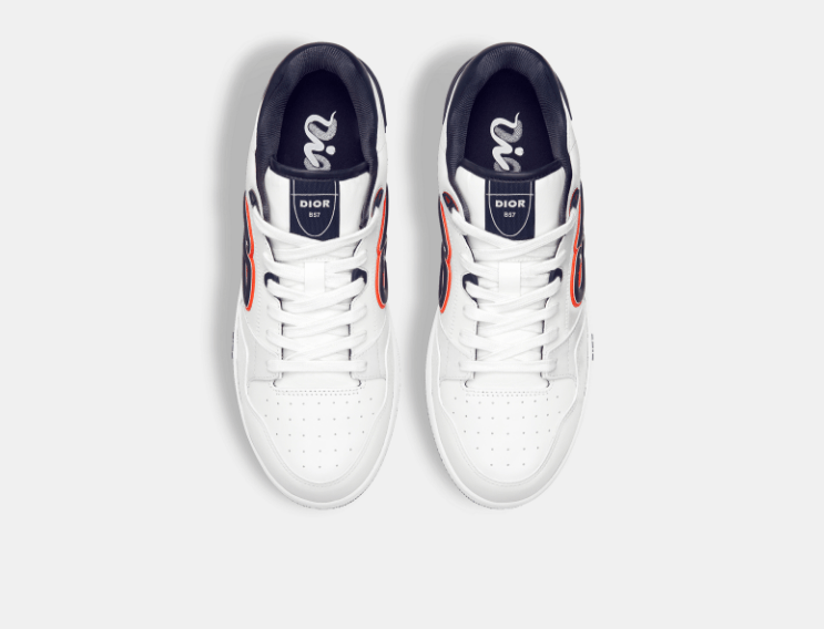 Dior × Kaws o1w1db10426 3SN318 Low-Top Sneakers in White/Navy Blue Size US 5.5 / EU 38 - 3 Thumbnail