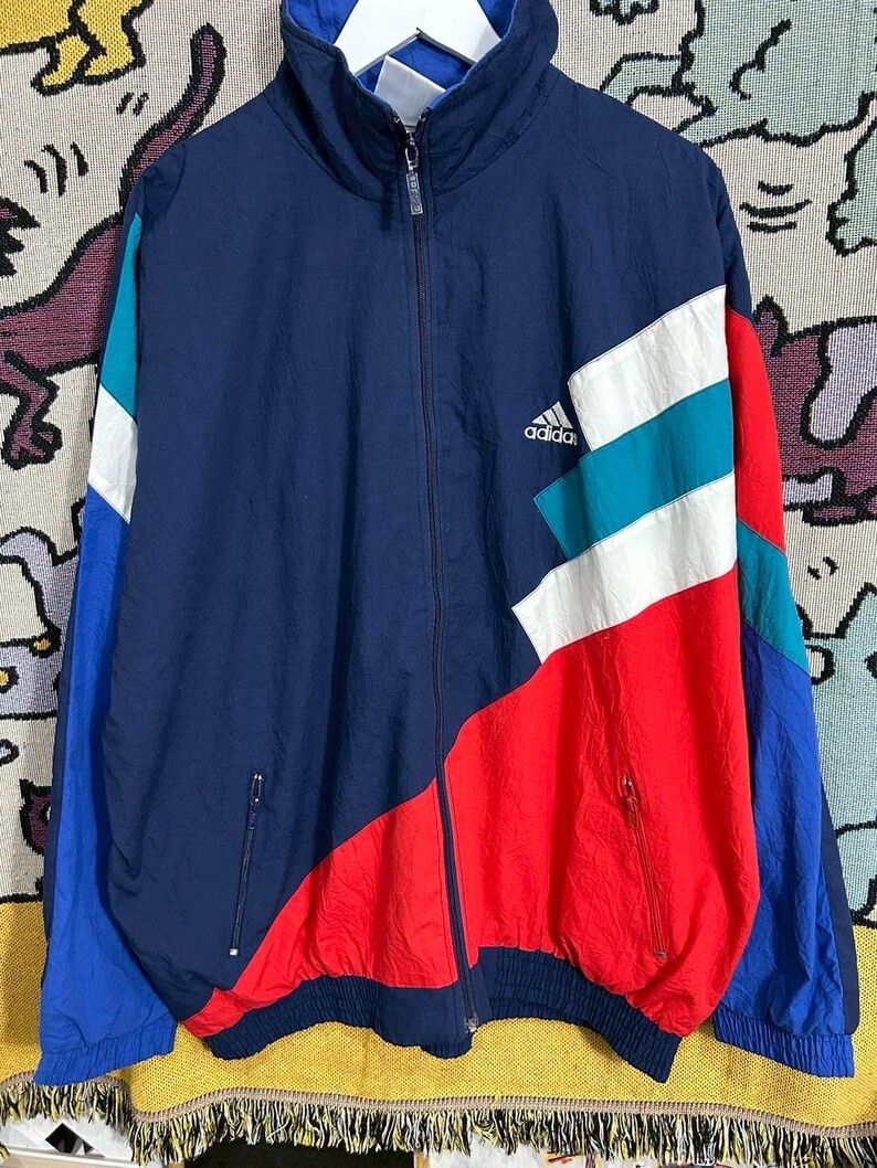 Adidas Vintage 90s Adidas Jacket size XL Size US XL / EU 56 / 4 - 1 Thumbnail