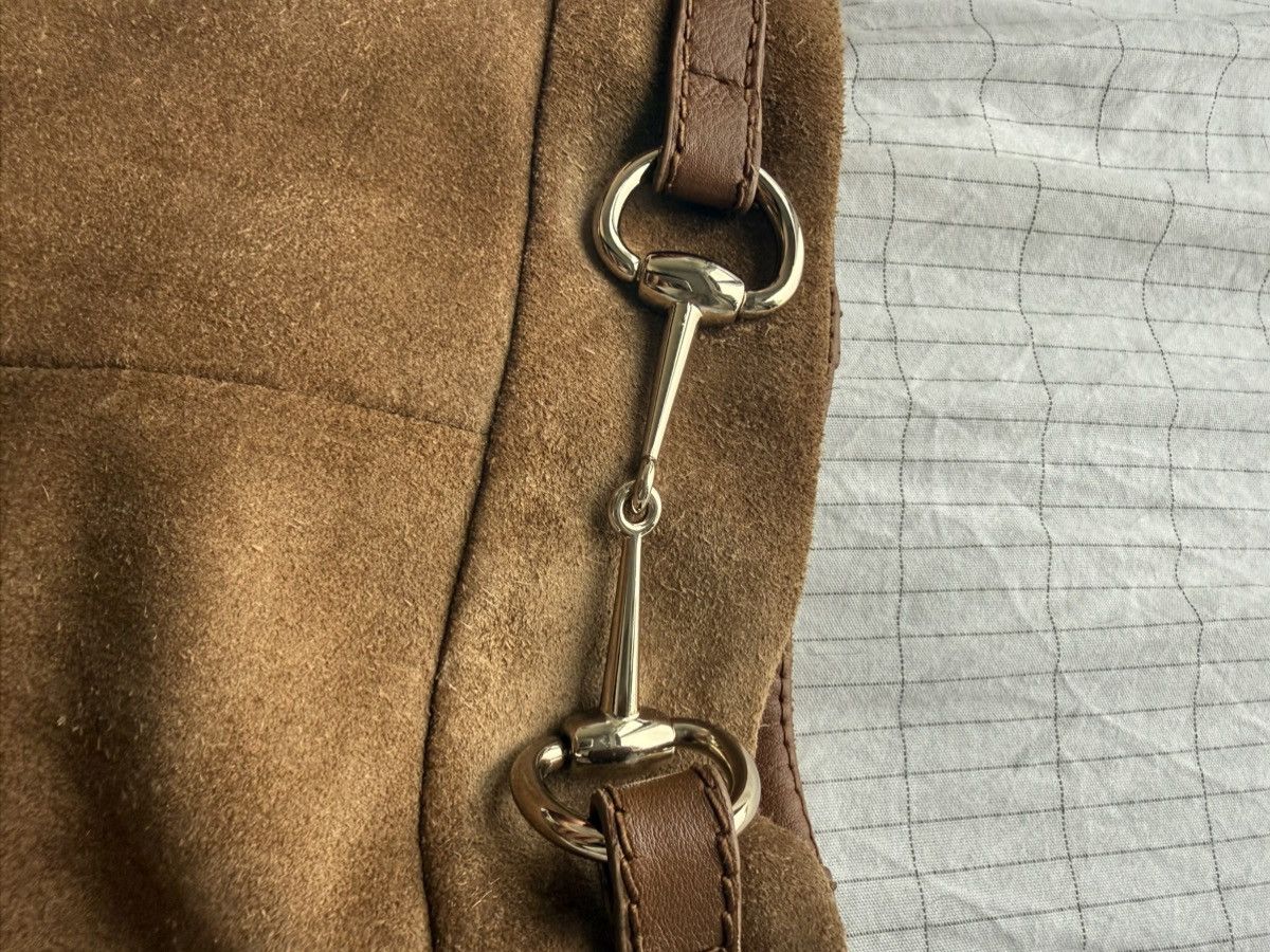 Gucci BNWT Gucci Horsebit-Detail Cropped Suede Trousers Size 27" / US 4 / IT 40 - 12 Thumbnail