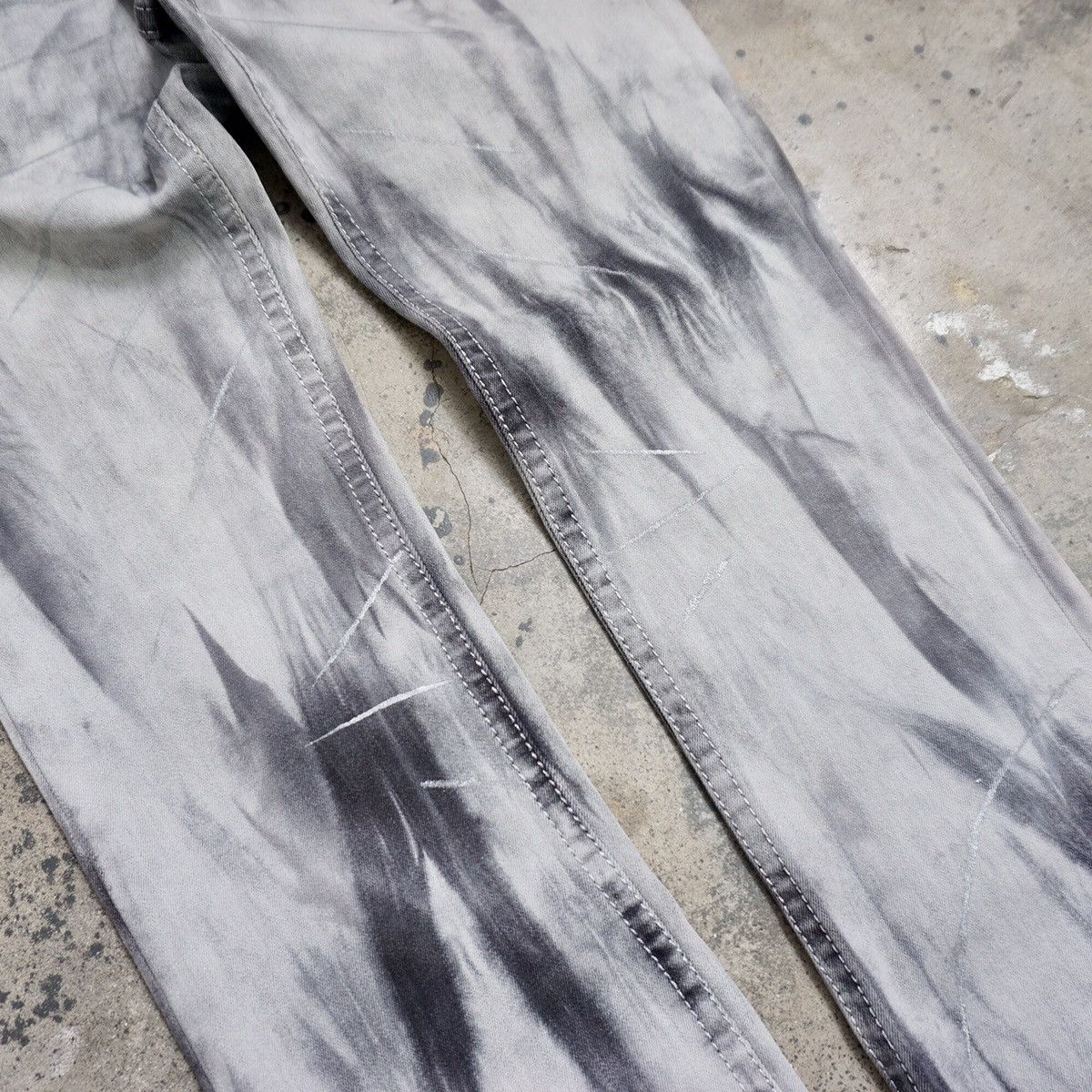 If Six Was Nine × Japanese Brand × Le Grande Bleu (L.G.B.) Xfrm acid wash shadow Jeans Size US 32 / EU 48 - 5 Thumbnail