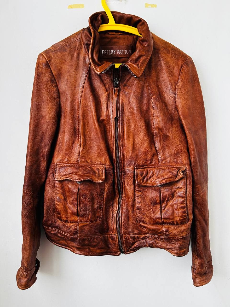 Leather Freaky Nation leather bomber #185 Size L / US 10 / IT 46 - 1 Thumbnail