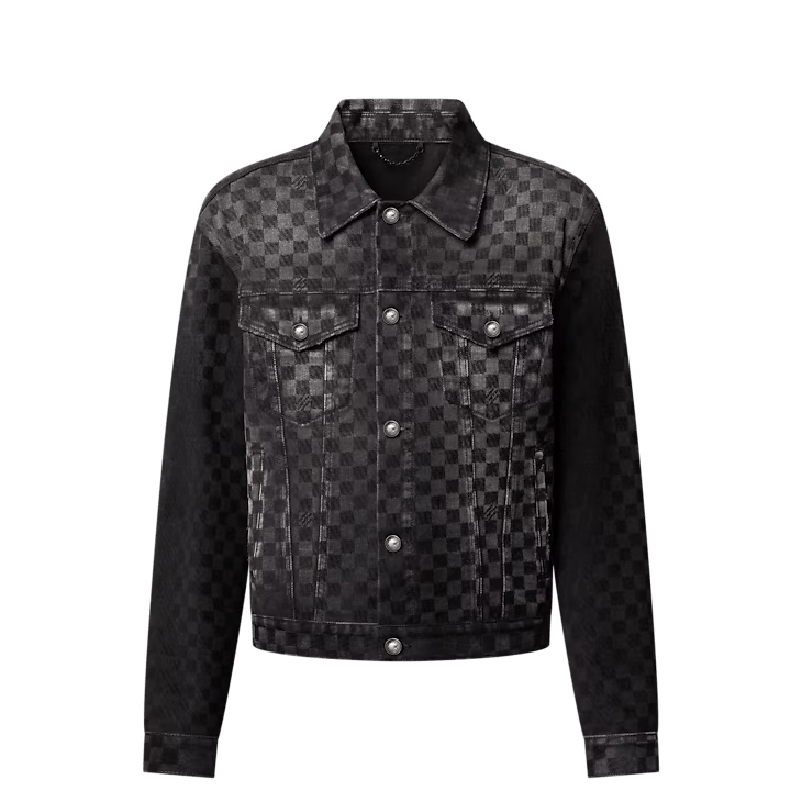 Louis Vuitton Flocked Damier Denim Trucker Jacket Size US S / EU 44-46 / 1 - 1 Thumbnail