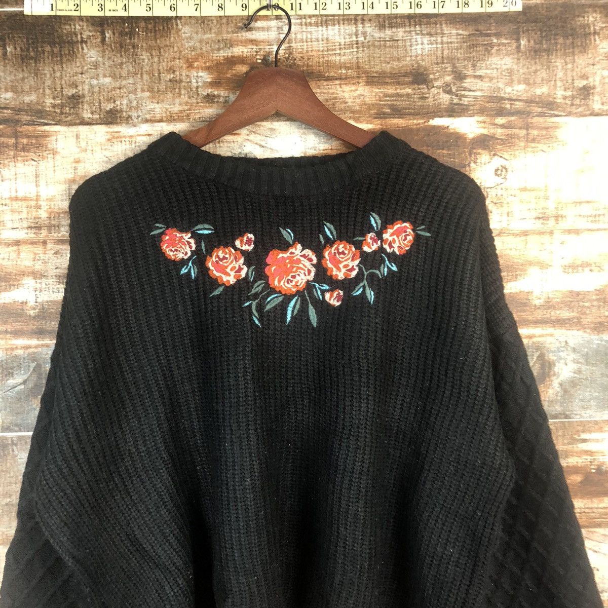 Japanese Brand DL Day Cassin Favor Black Knitwear #C596 Size L / US 10 / IT 46 - 2 Thumbnail