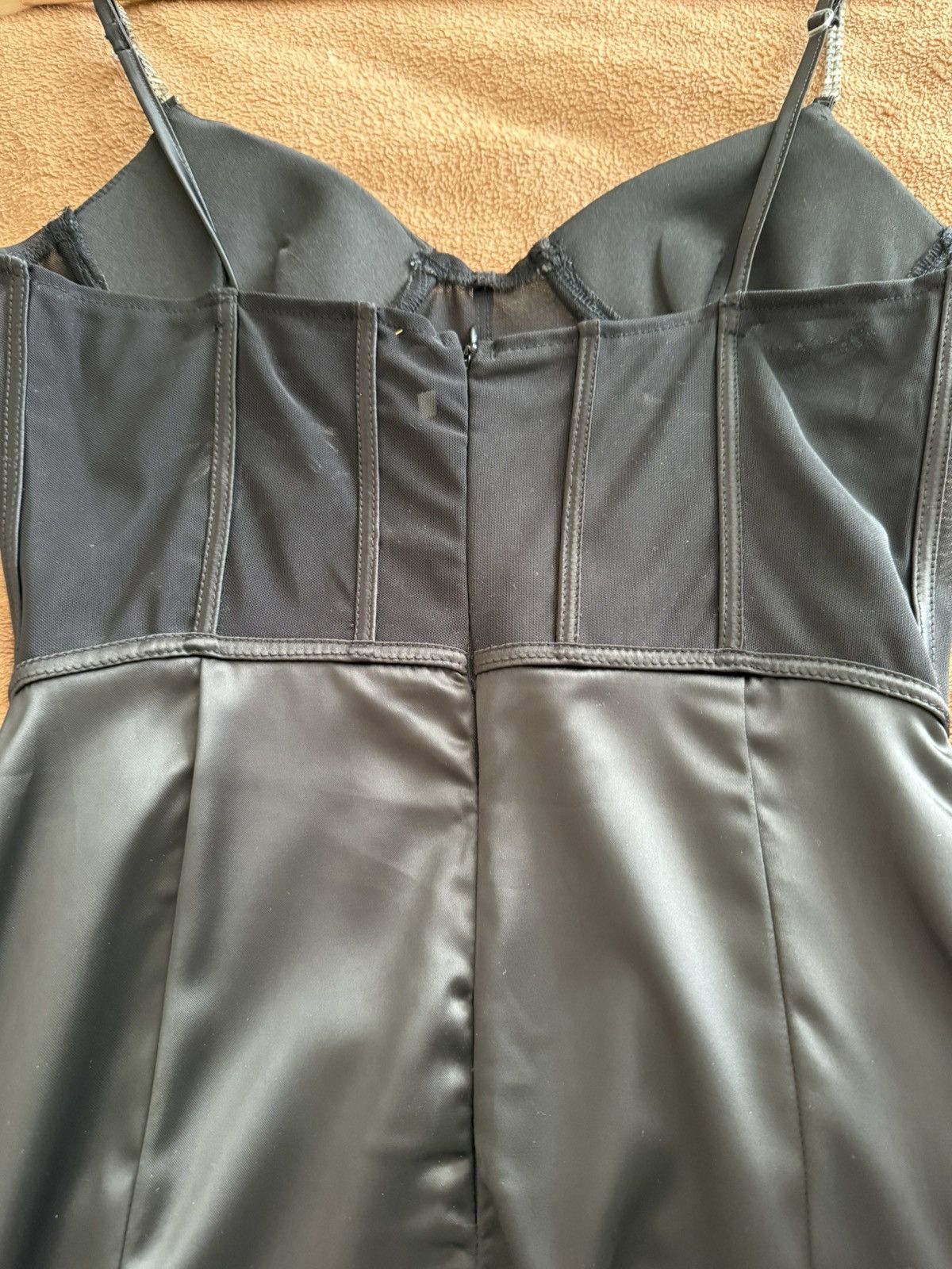 Designer × Vintage Mini Corset Dress Size S / US 4 / IT 40 - 4 Thumbnail