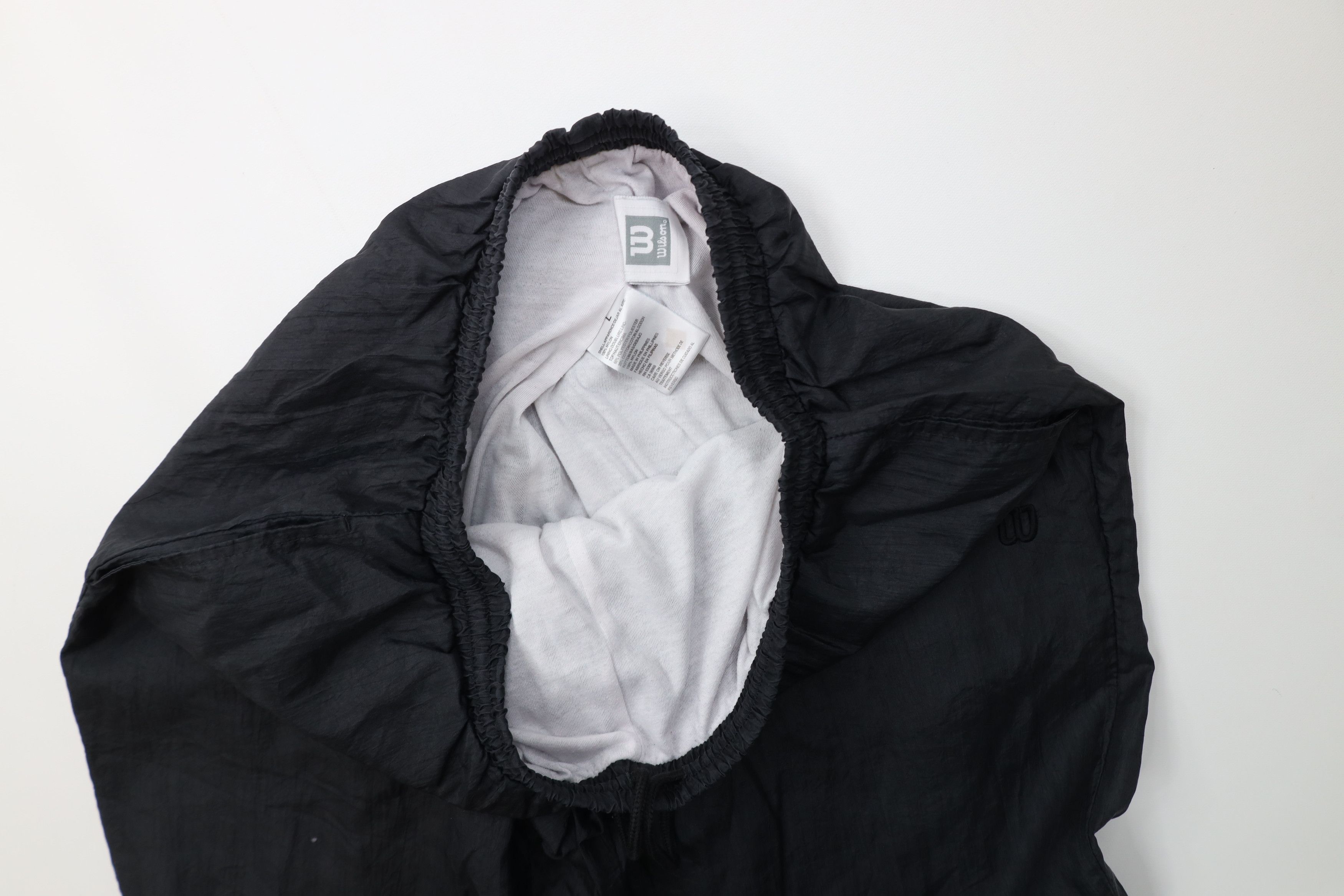Wilson Vintage 90s Wilson Lined Windbreaker Joggers Pants Black Size US 36 / EU 52 - 11 Thumbnail