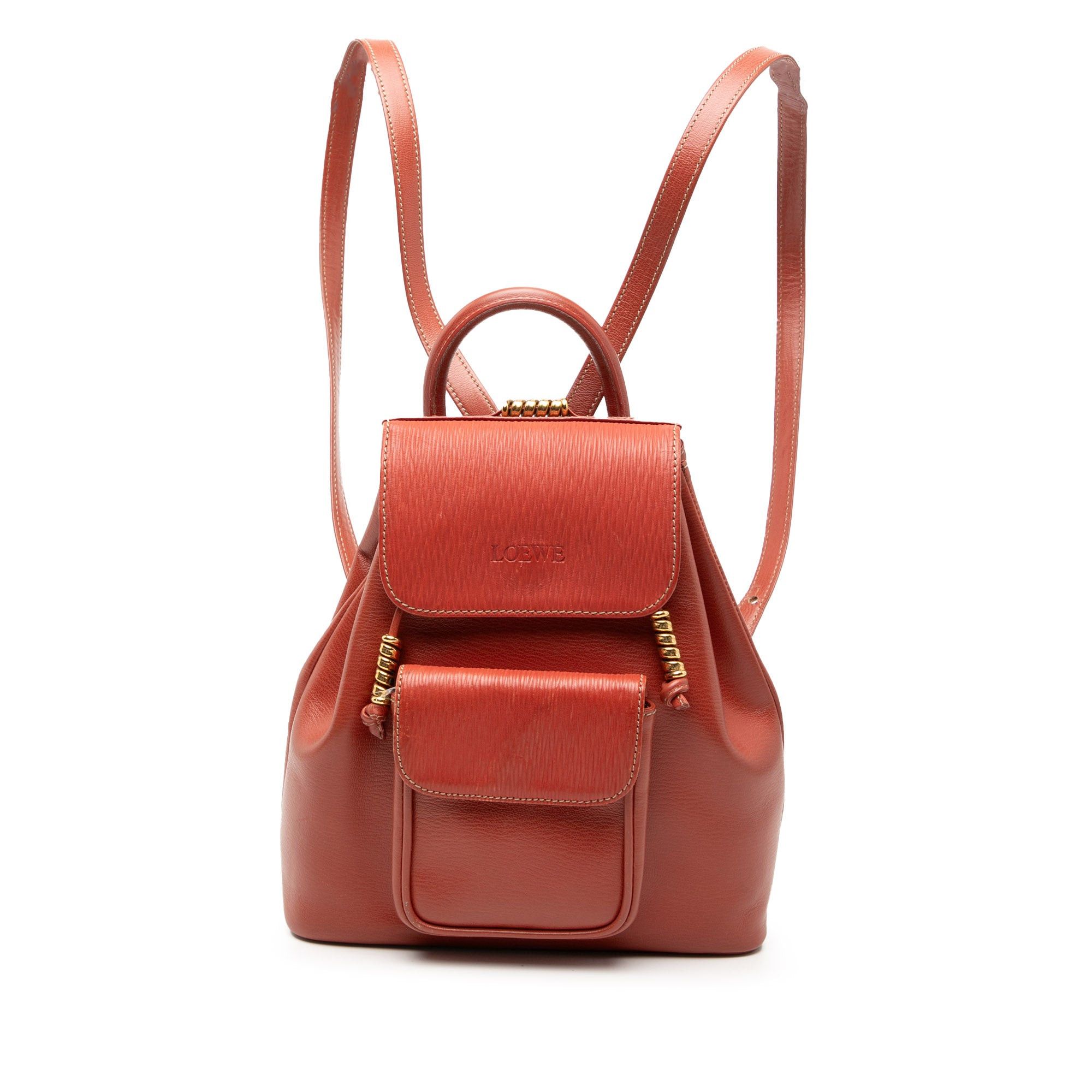 Leather Velazquez Twist Backpack